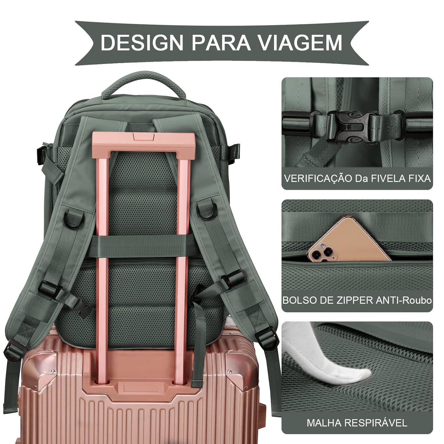 Mochila De Viagem Grande, Impermeável, Com Porta Usb, Multifuncional Antifurto, Compartimento Para Sapatos, Bolso Para Viagem, Mochila Para Notebook, Feminina E Masculina em promoção! Veja a oferta e mais achadinhos de Bolsas 4 Hoje é o melhor dia para comprar Mochila De Viagem Grande, Impermeável, Com Porta Usb, Multifuncional Antifurto, Compartimento Para Sapatos, Bolso Para Viagem, Mochila Para Notebook, Feminina E Masculina com aquele preço maroto! Promoção! Aproveite a oferta! 4