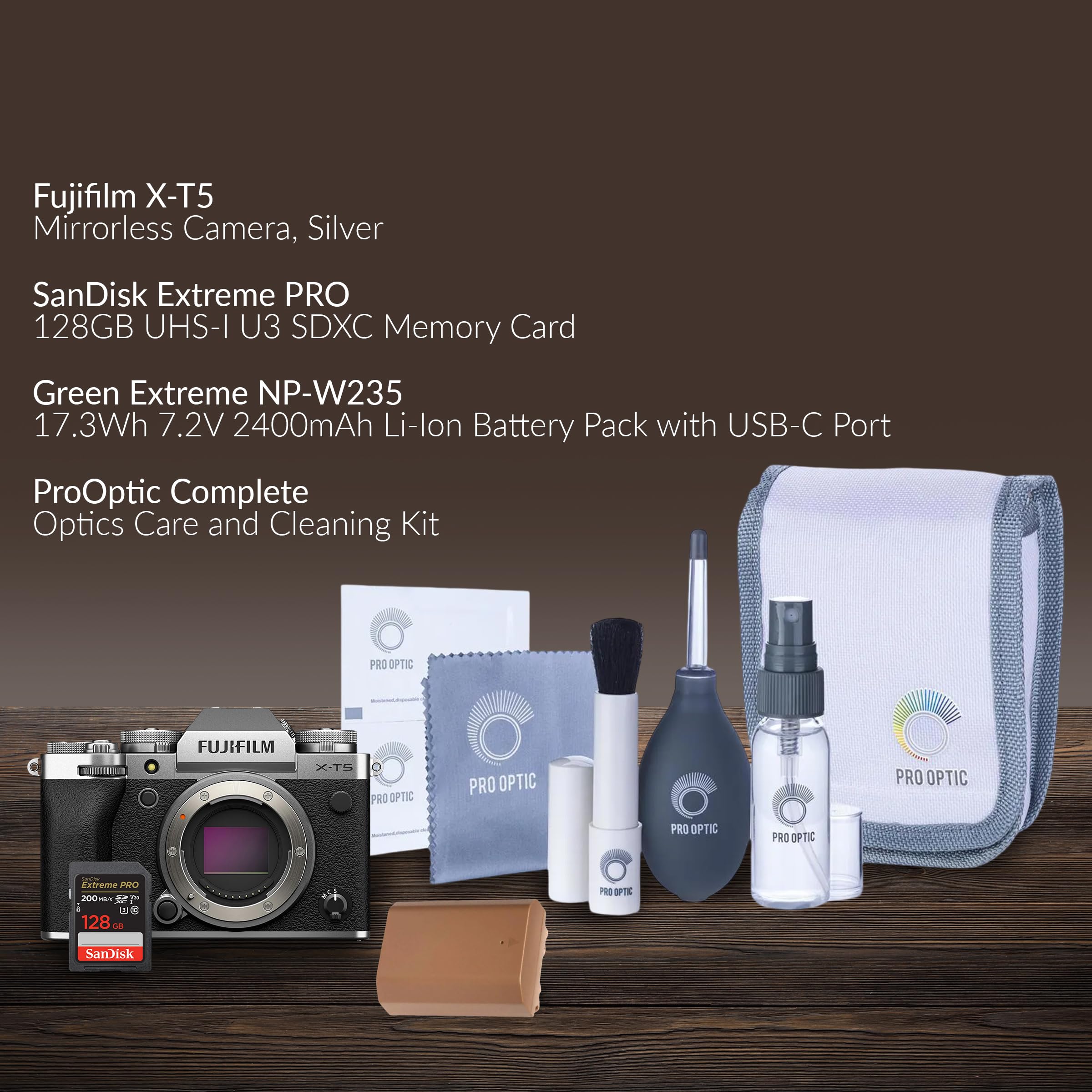 Amazon.com: Fujifilm X-T5 Mirrorless Camera, Silver Bundle with