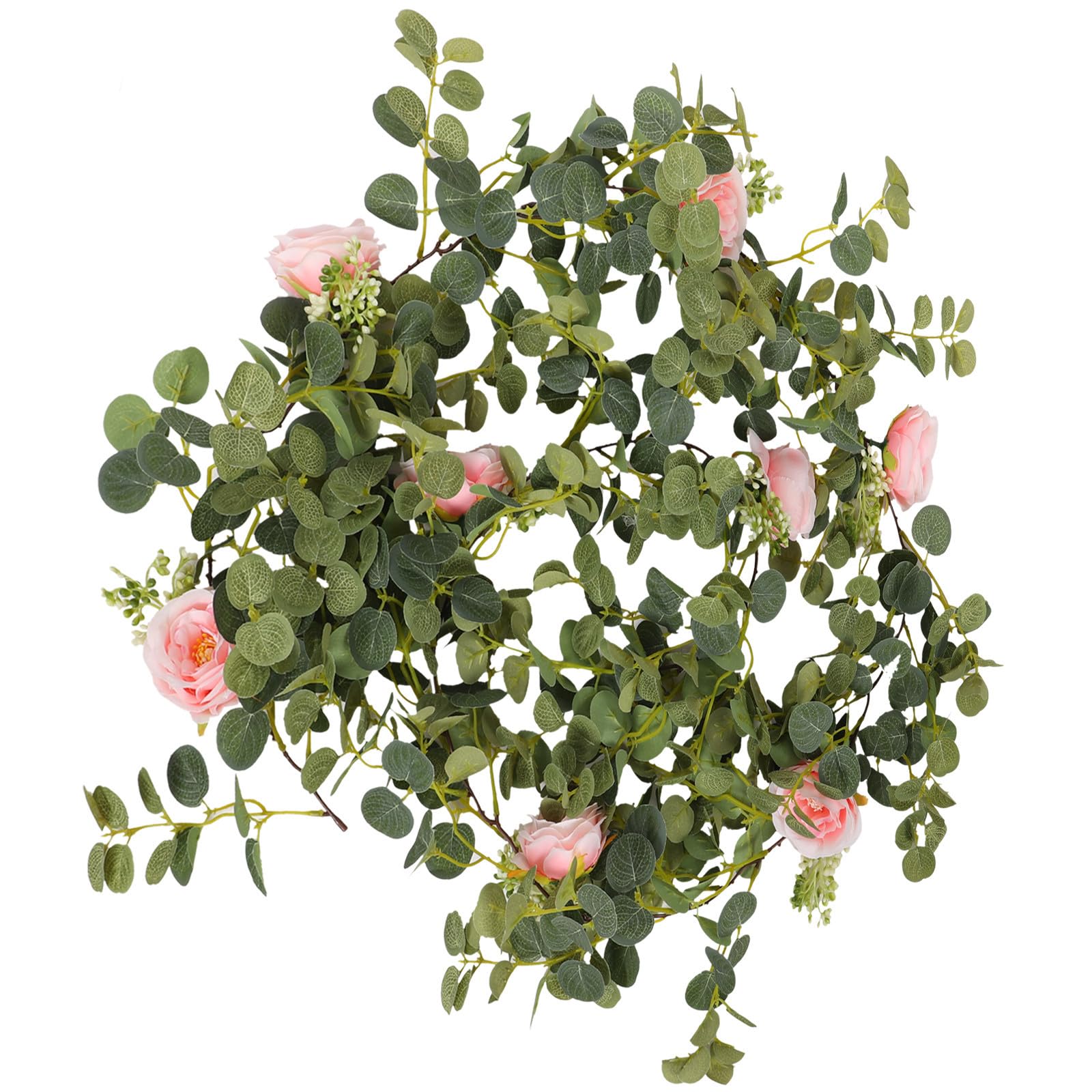 Gatuida 3 Pezzi Ghirlanda di Rose Finte Decorativa per Archi e Recinzioni