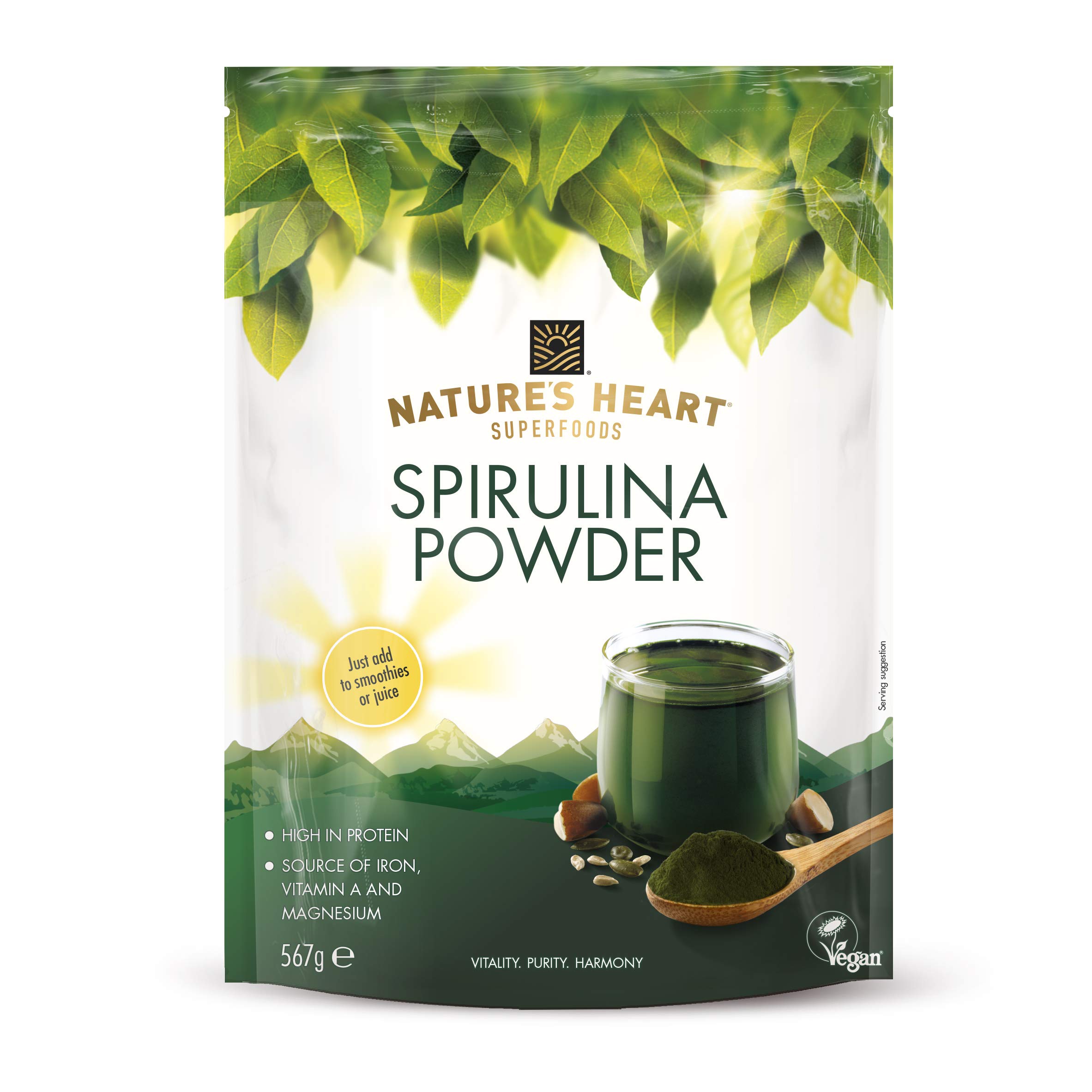 Terrafertil Nature's Heart Spirulina Powder, 567 g