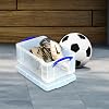 Really Useful Storage Box Plastic Lightweight Robust Stackable 9 Litre W255xD395xH155mm Clear - Ref 9C