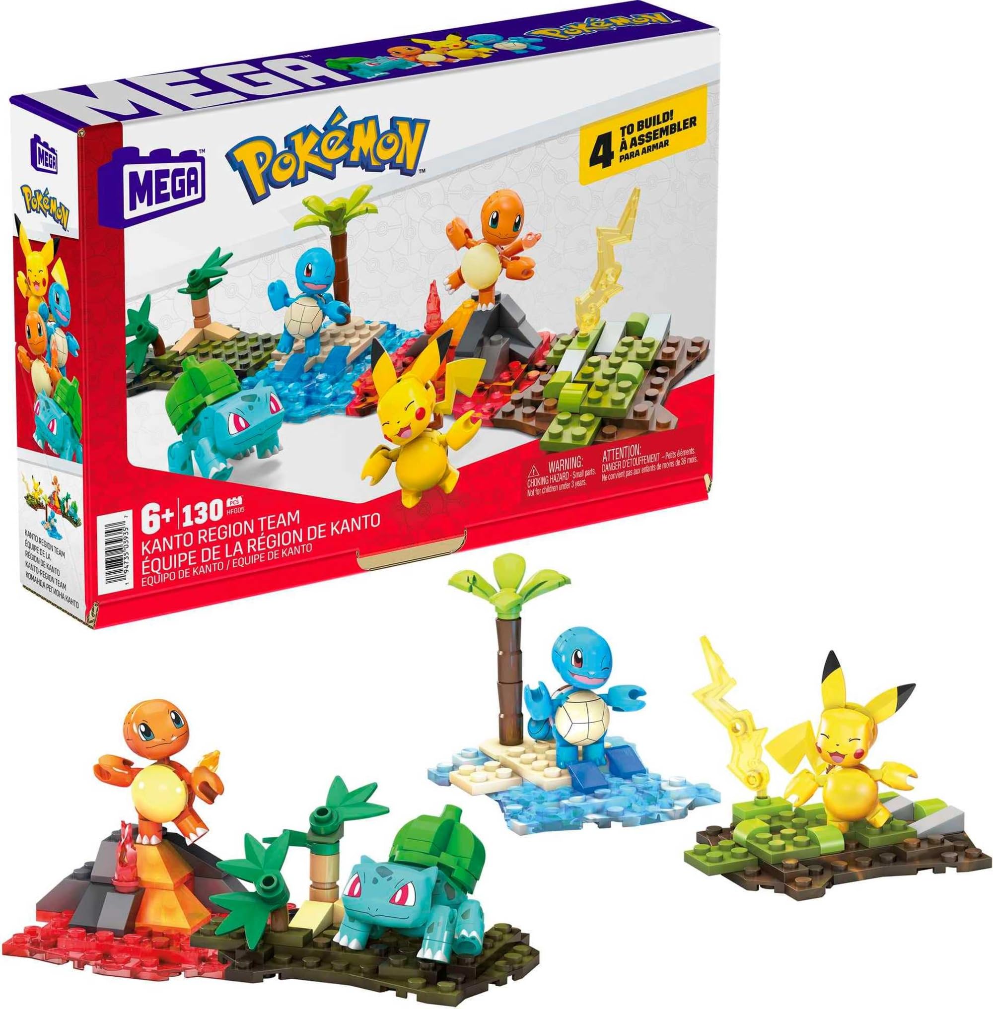 Amazon.co.jp: マテル(MATTEL) メガ(MEGA) ポケモン カント―地方チーム