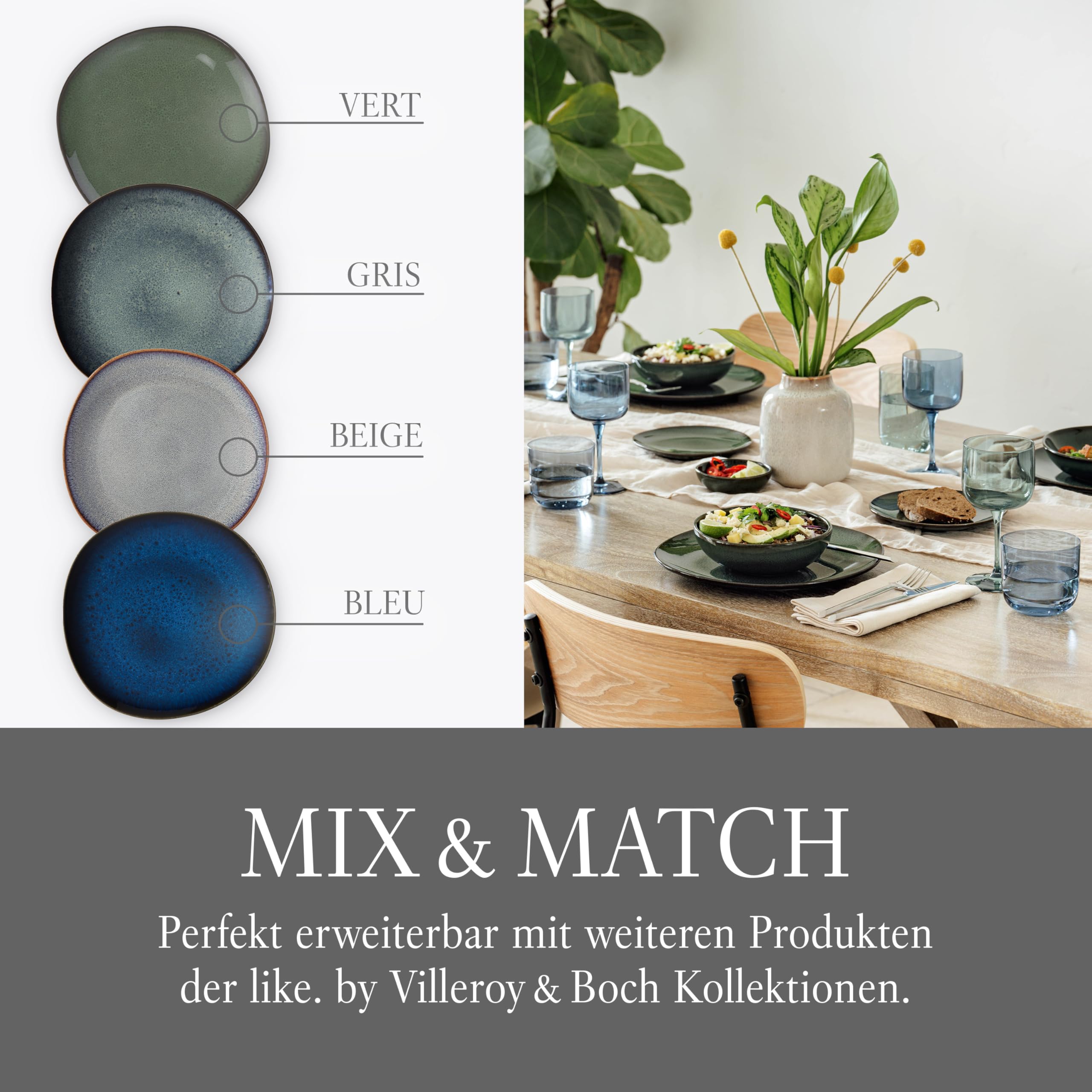 Amazon.com | like. by Villeroy & Boch Lave Vert Dinner Plate