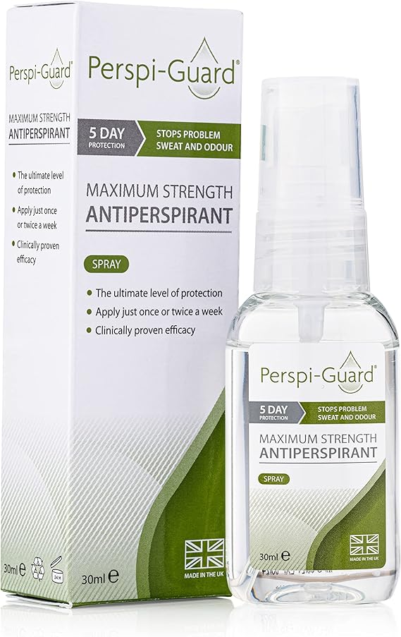 PerspiGuard Maximum Strength Antiperspirant Spray, Strong Deodorant