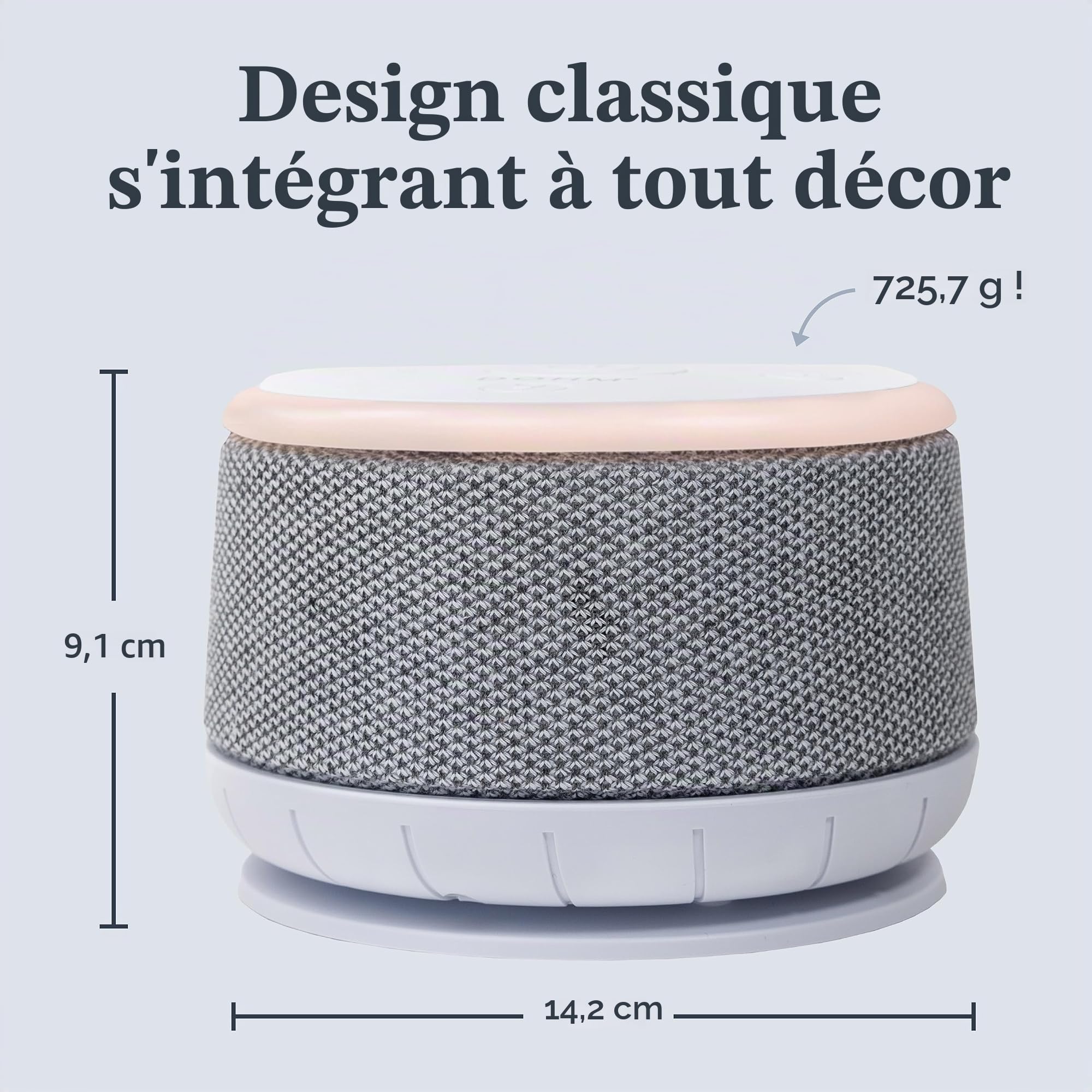 Yogasleep Dohm Nova Machine à bruit blanc pour bébé et adulte avec veilleuse, minuterie, 10 niveaux de ventilation pour une réduction optimale du bruit pour la vie privée au bureau, aide au sommeil