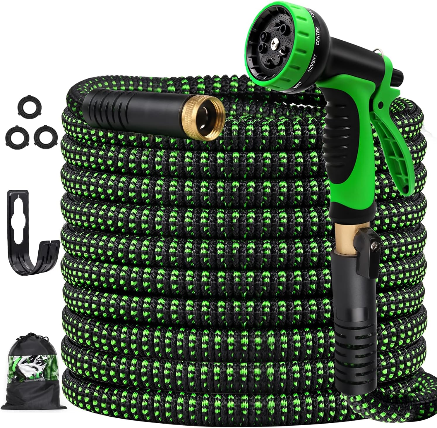 GUKOK Upgrade Expandable Garden Hose 100 FT, Water Hose