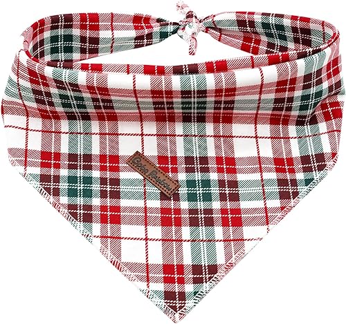 Vista 39 de Bandana para perro, 1 bandana de Navidad, bufanda de baberos para niña, pañuelo suave de vacaciones para perros pequeños, medianos y grandes, regalo