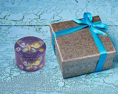 Miniatura 4 de Molinillo de especias de dibujos animados de 2.5 pulgadas (mariposa morado)