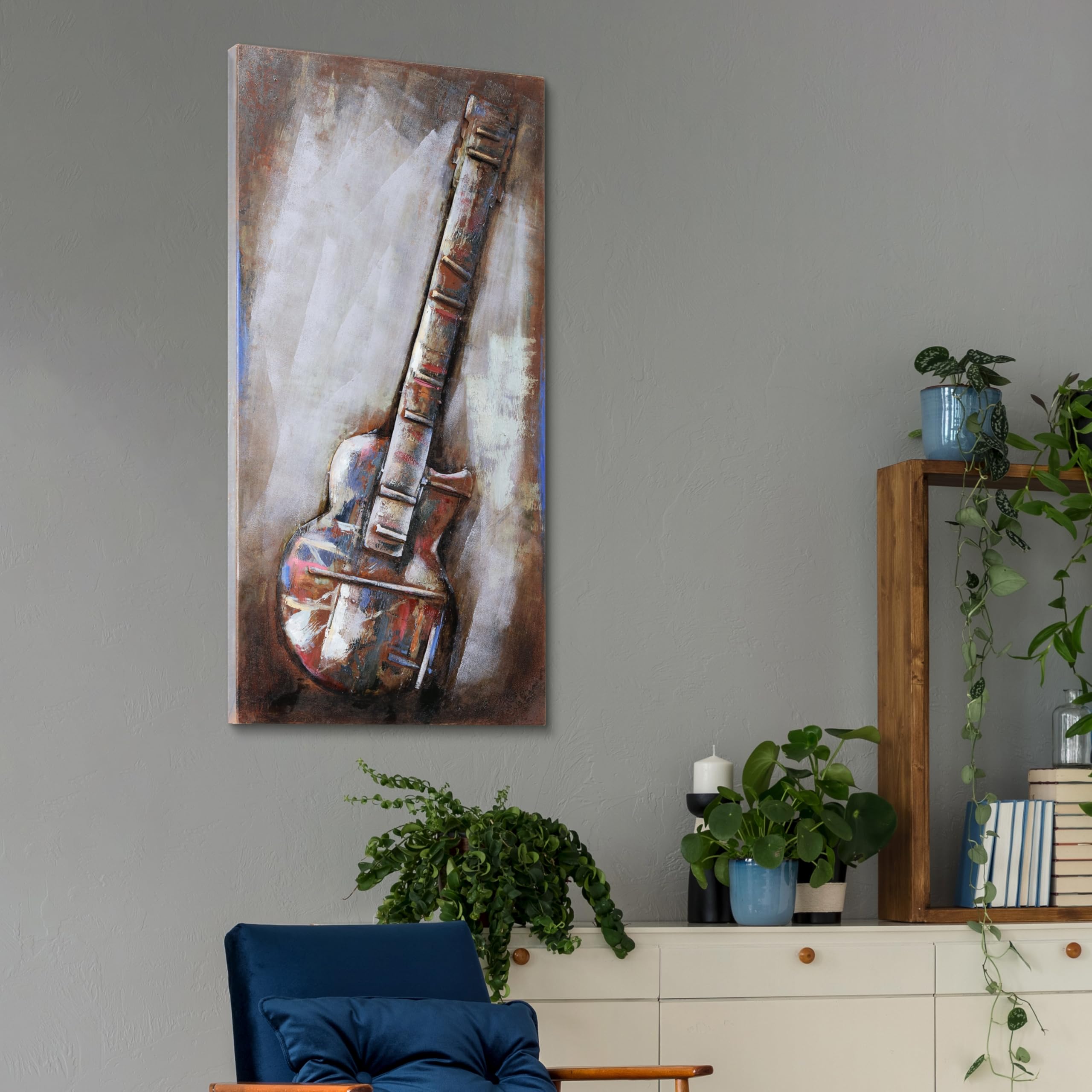 Amazon.com: Empire Art Direct Electric Guitar Mixed Media Iron