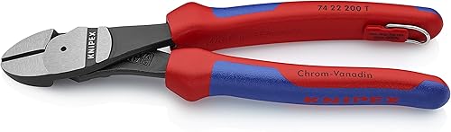 Miniatura 9 de KNIPEX 74 22 200 Comfort Grip - Cortador diagonal en ángulo de alto apalancamiento 8 pulgadas angular agarre cómodo