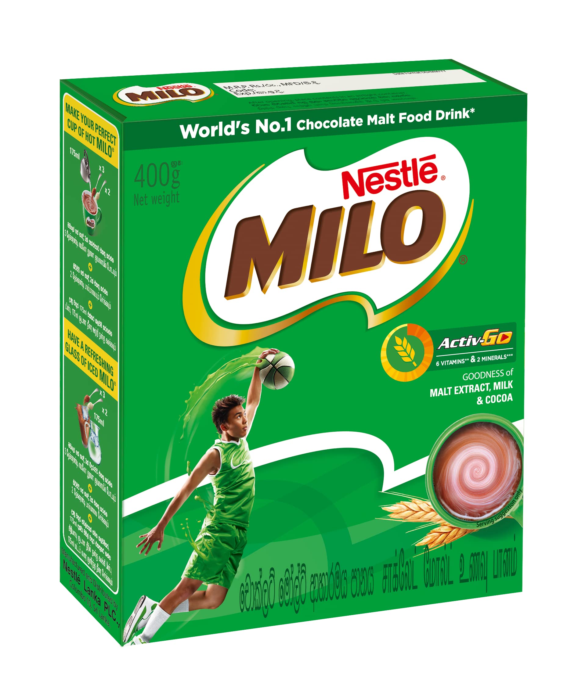 Nestle Milo Active-Go Drinks 400g (Sri Lanka Made)