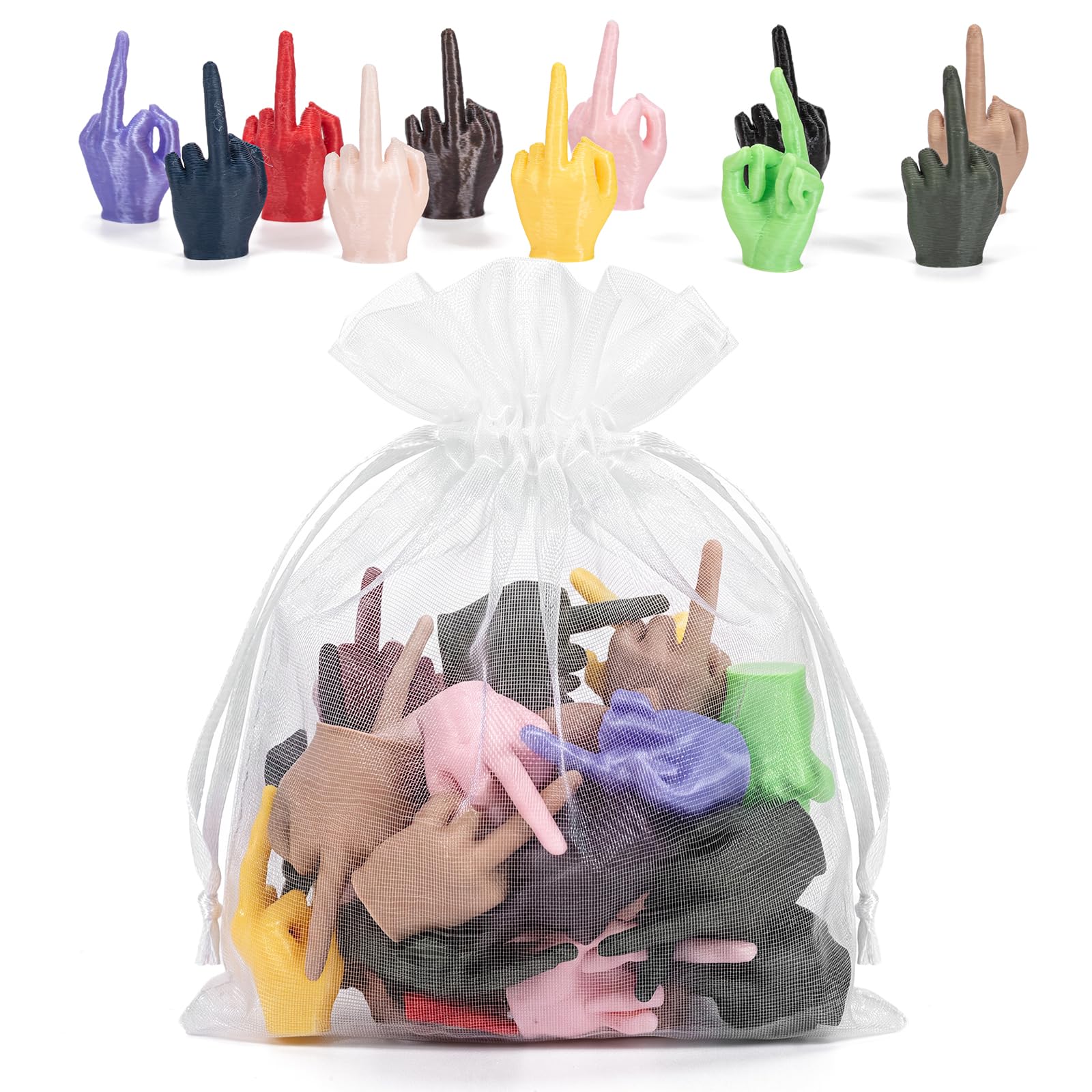 Mini Middle Fingers Tiny Hands,Hidden Prank Set,Desk Decor Novelty Gag Gift