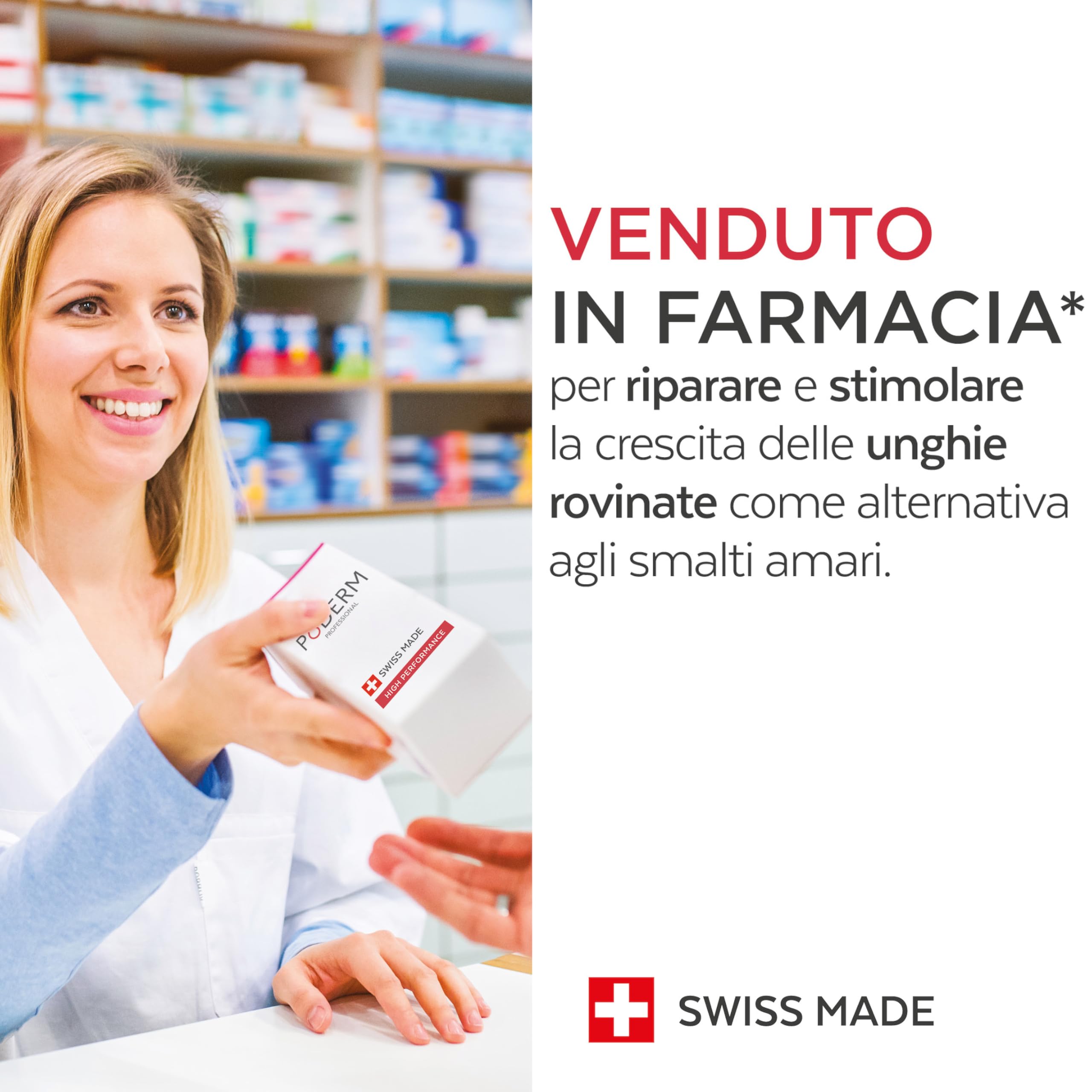 PODERM - STOP UNGHIE MANGIATE - Alternativa Smalto amaro Bambini e Adulti - Siero Riparatore Anti Stress 100% Naturale - Attiva la ricrescita - Prodotto in Svizzera