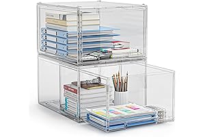 caktraie Stackable Storage Drawers