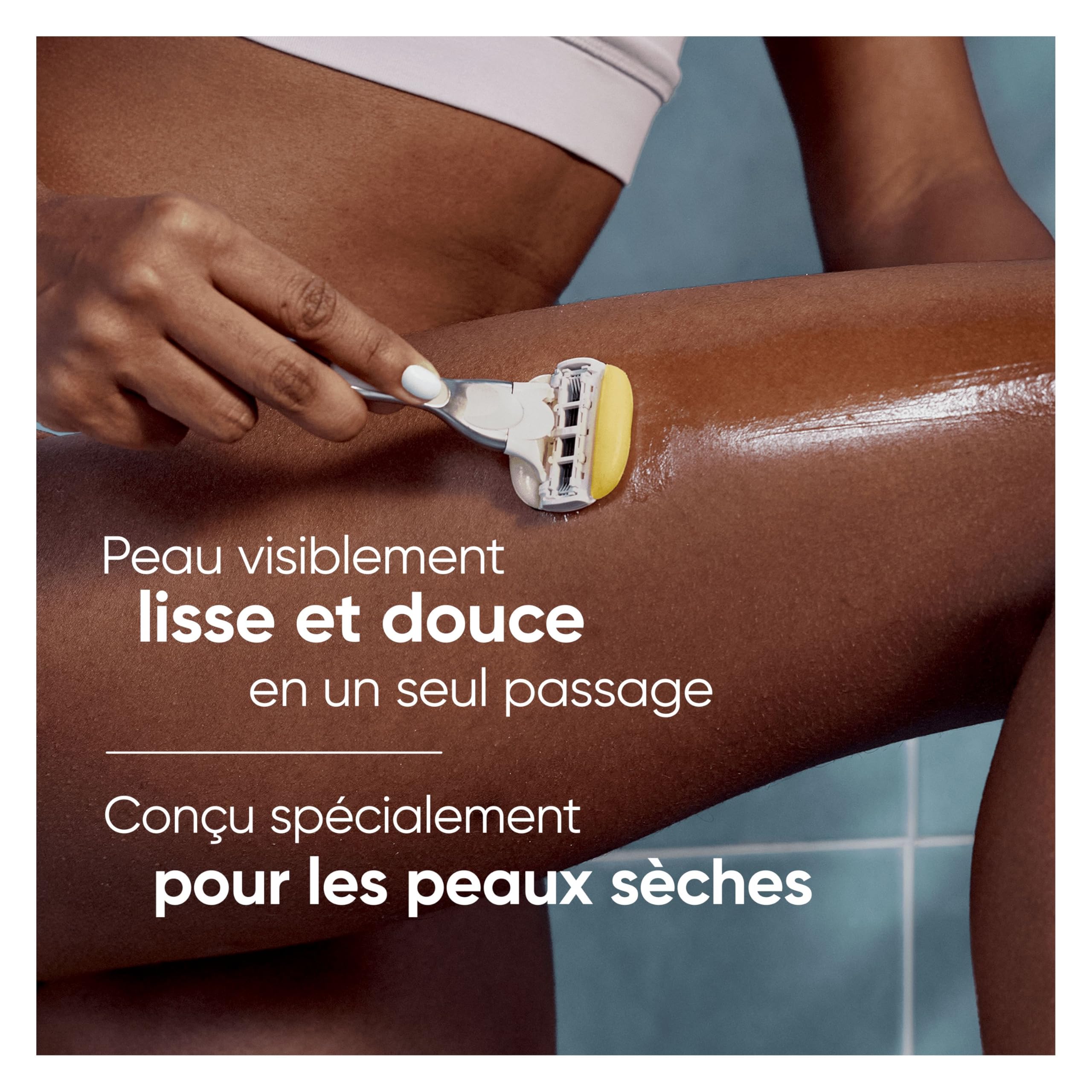 Gillette Venus Lames de Rasoir Femme Pro ComfortGlide 10 Rechanges Cartouche Bande Lubrifiante Parfum Noix de Coco Aloe Vera Rasage Peau Sèche