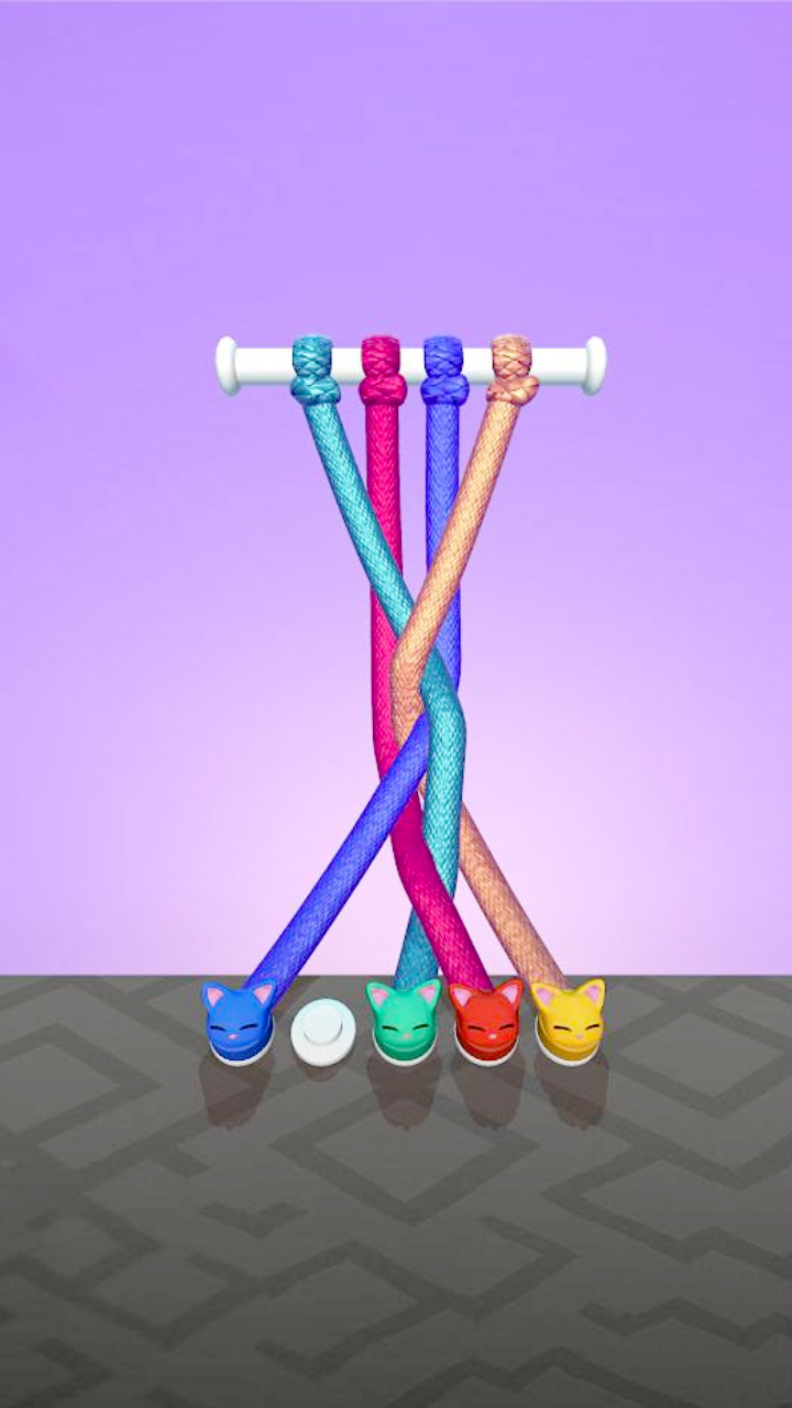 Twisted Tangled Rope Knots Sorting Games Untangle the Twisted Tangle