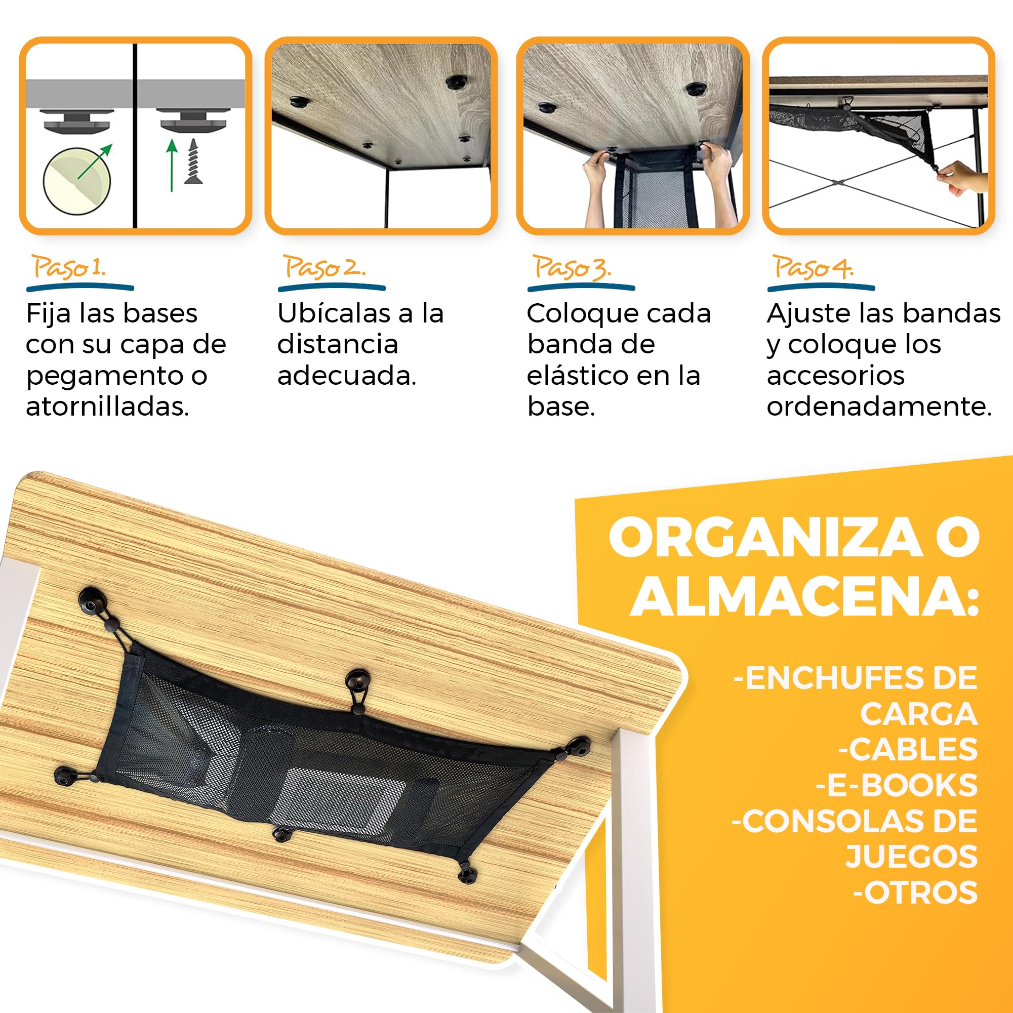Escritorio Plegable con Estante para Monitor , Mesa Escritorio Pequeña sin Montaje , Escritorio Blanco para Oficina , Estudio o Casa , Ideal como Mesa Ordenador Portátil o Escritorio Abatible.