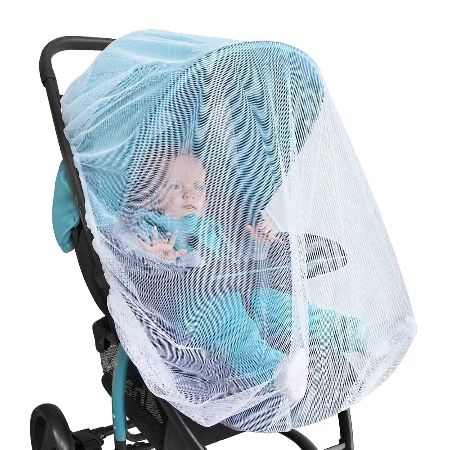 Safe-O-Kid® Waterproof Net, Wind Shield Net for Baby Pram/Strollers - Transparent