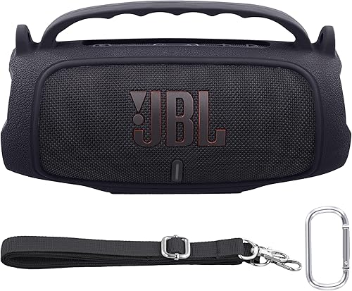 Funda de silicona compatible con JBL Charge 5 portátil impermeable Bluetooth altavoz (funda de silicona negra) Negro cubierta,azul (Blue