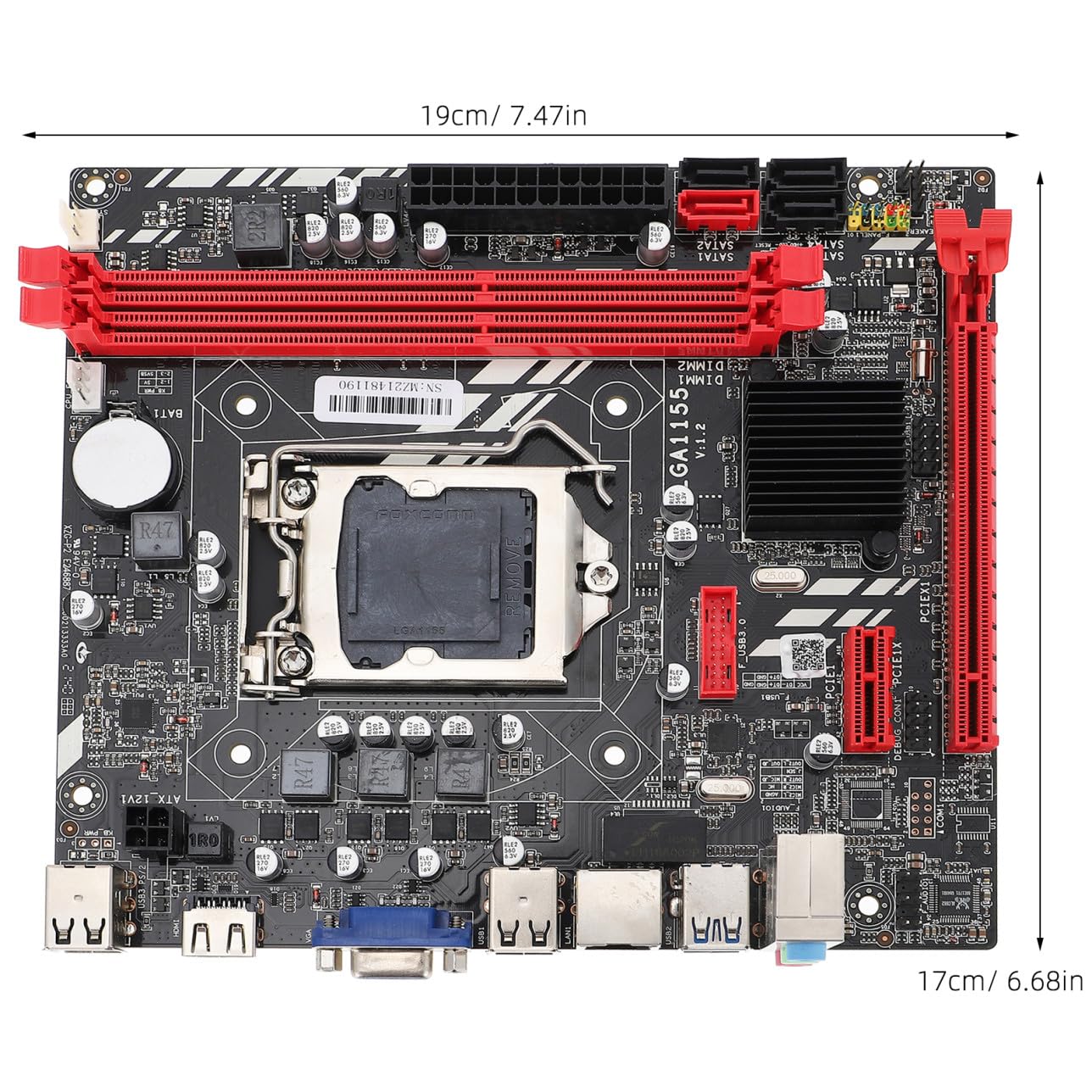 Tofficu Scheda Madre Per Computer Desktop Compatibile Processore Supporta Memoria Fino Connettività Usb Installazione Facile