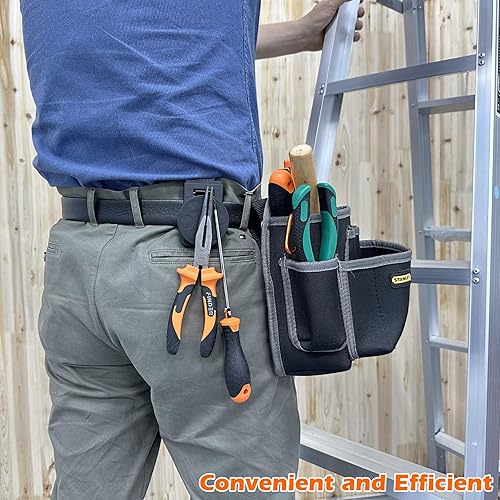 Miniatura 4 de MUTUACTOR Clip de cinturón para funda de herramientas, soporte magnético resistente para clip de cinturón, antideslizante N52 fuerte clip magnético