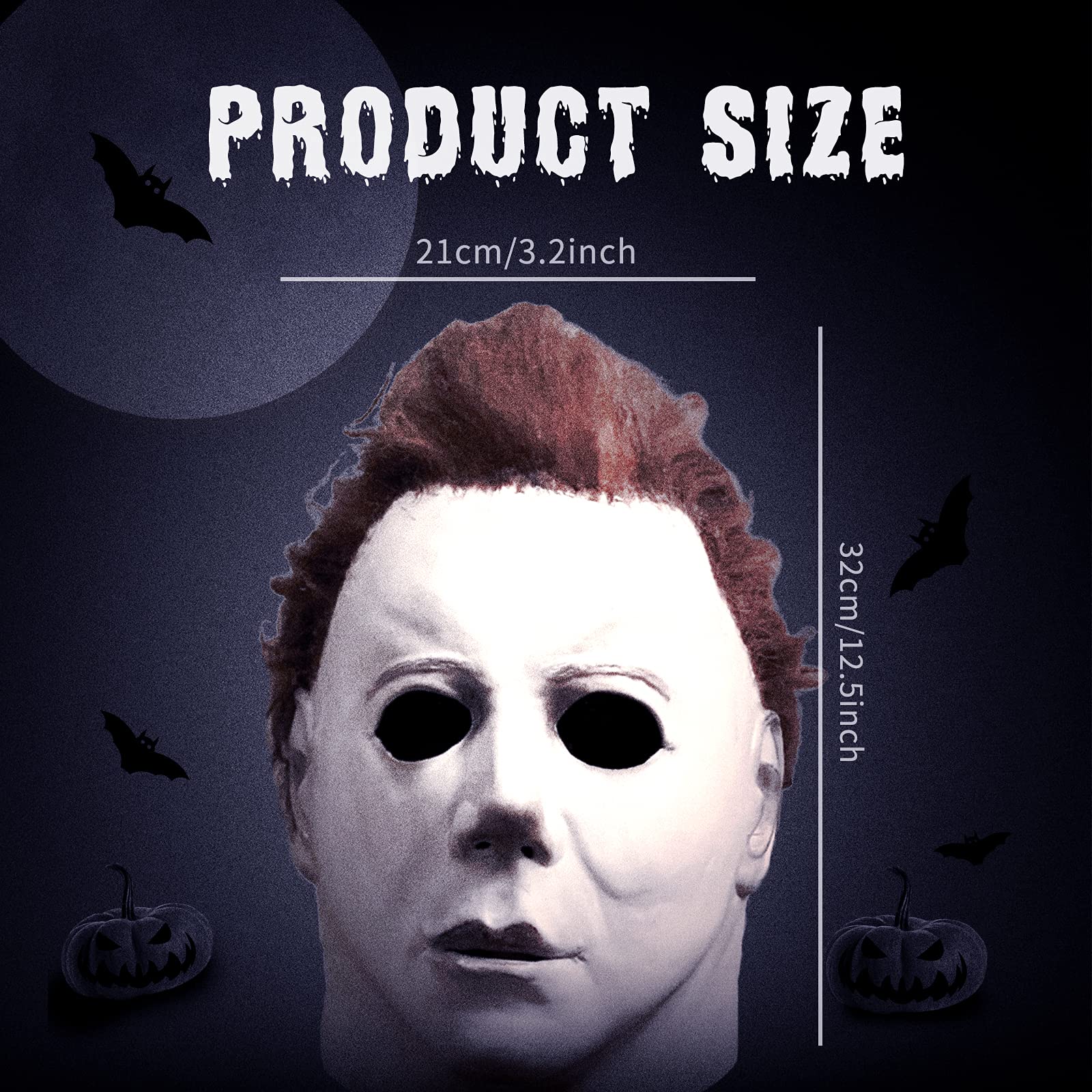 Lucasou Halloween Mask Michael Myers Mask Scary Halloween Mask Fancy