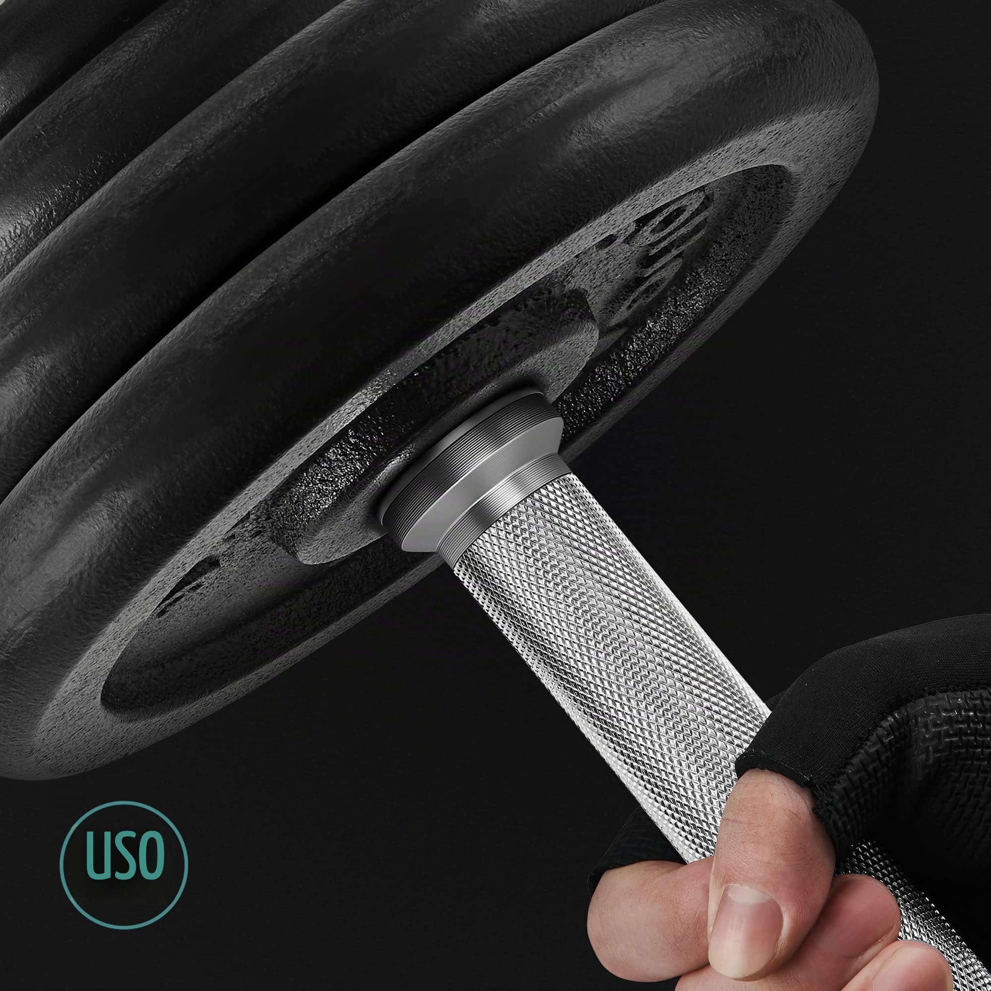 SONGMICS Set di manubri in ghisa regolabile, per uomini e donne, allenamento, fitness, sollevamento pesi per casa, palestra
