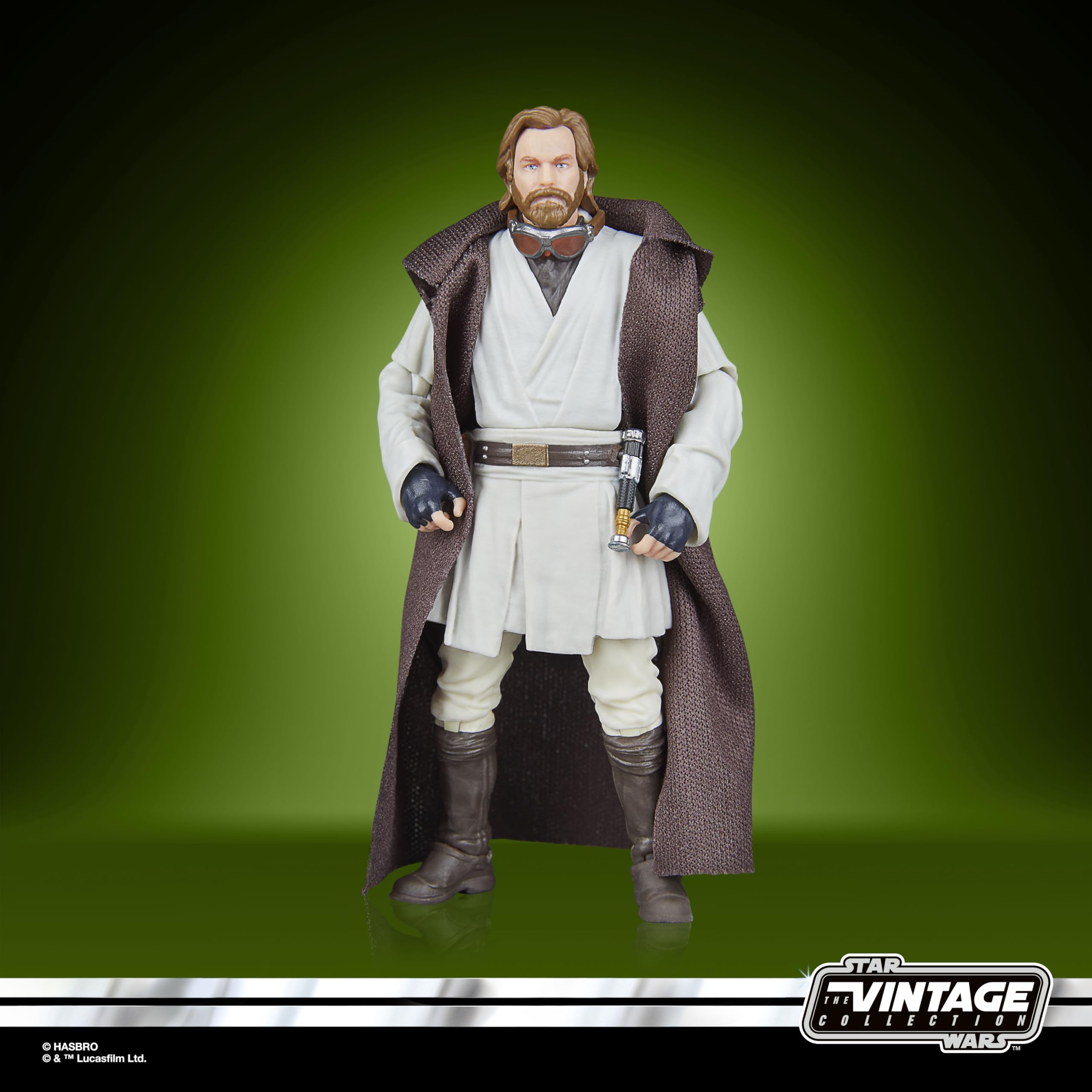 Star Wars The Vintage Collection Obi-Wan Kenobi (Jedi Legend), Obi-Wan Kenobi 3.75 Inch Action Figure, Beige, 9.5 cm - Image 3