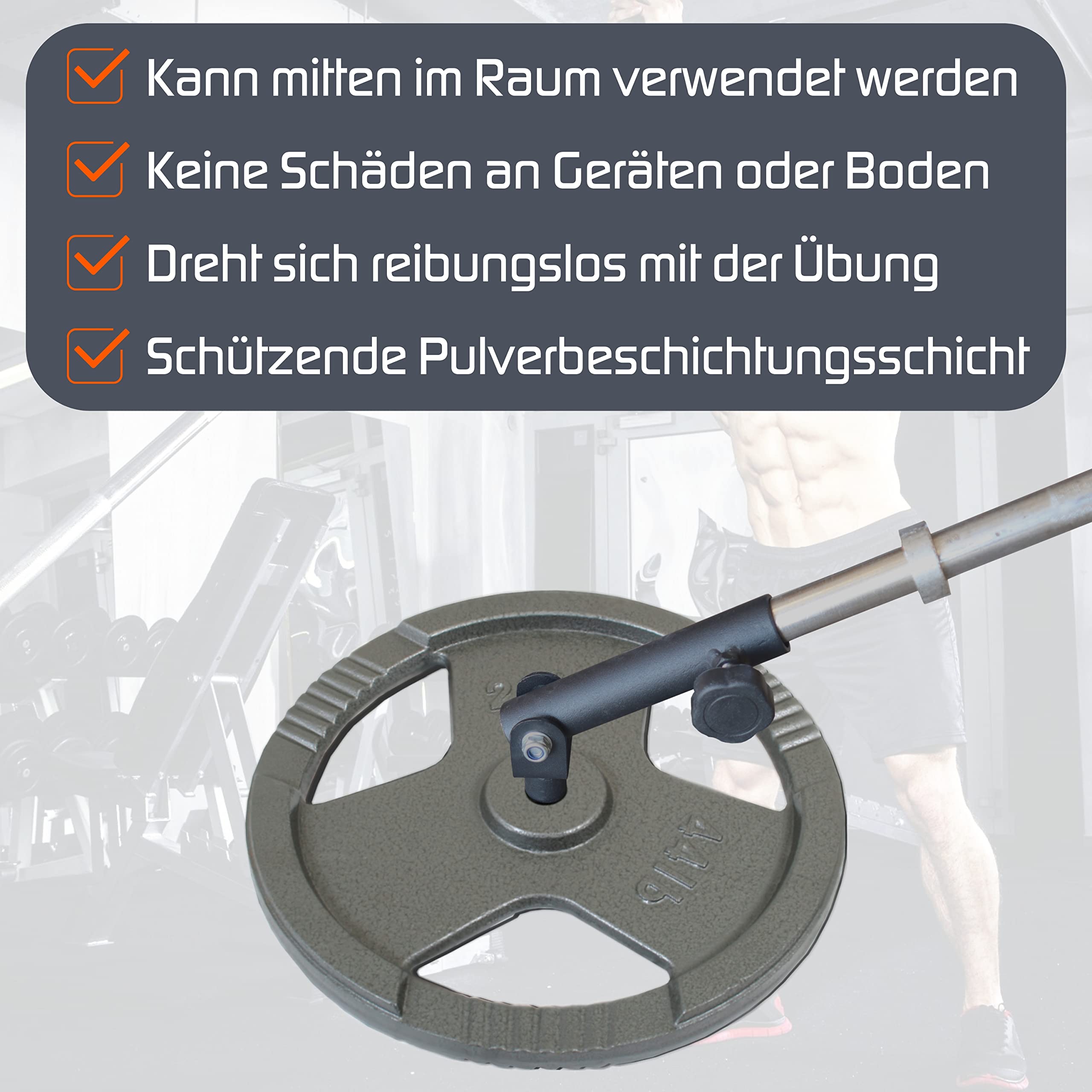 Ruffman Landmine support für Langhanteln 30mm – T Bar Row - Fitness Langhantel Rudergriff - Rückentrainer