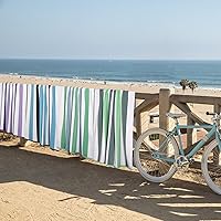 Vista 6 de Toalla de playa de algodón de gran tamaño, extra grande de 40 x 70 pulgadas, toalla de piscina grande, bonita y gruesa, toallas de playa de punto
