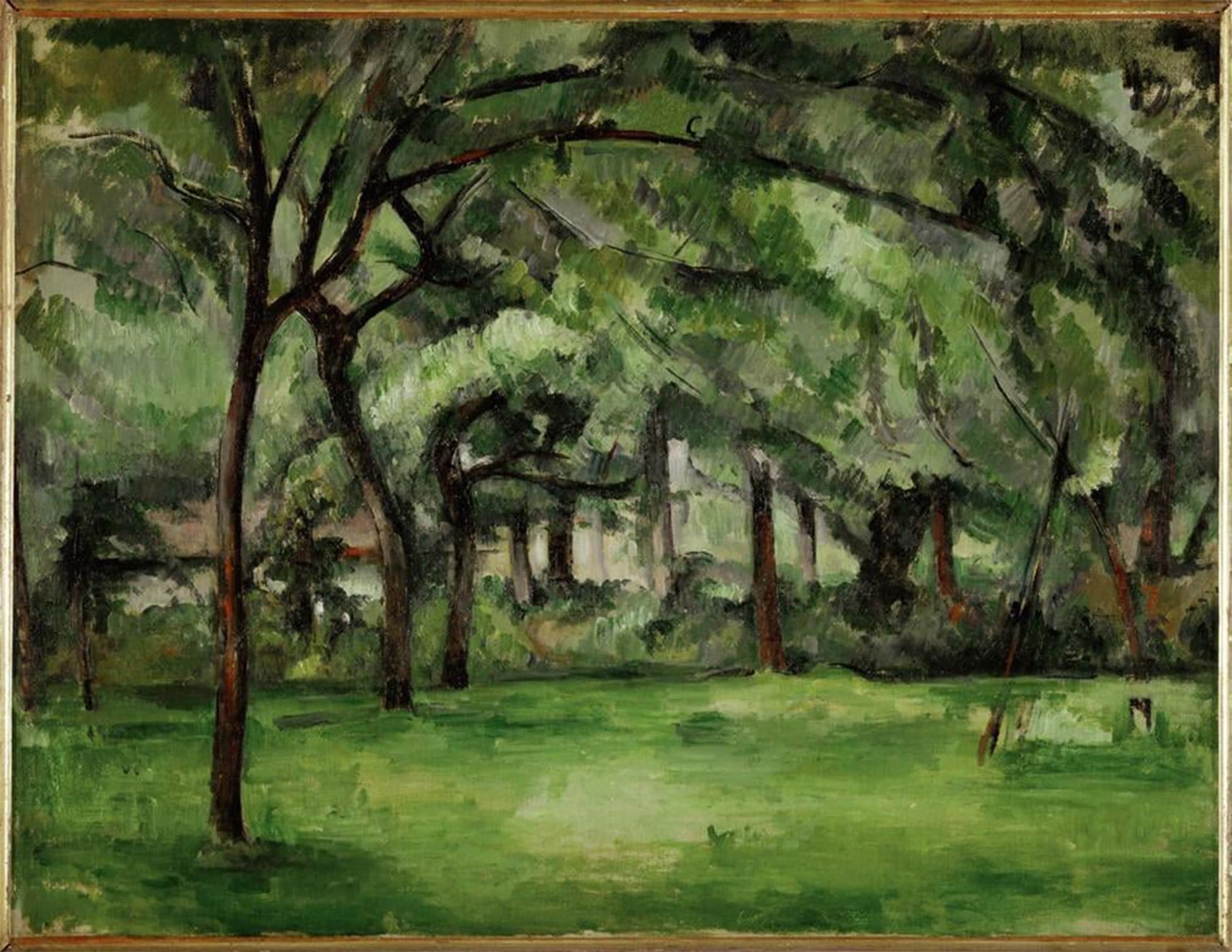 Toile Murale Cézanne pour Décoration Salon Affiche Impression L'été à la ferme normande 60x90cm - 5