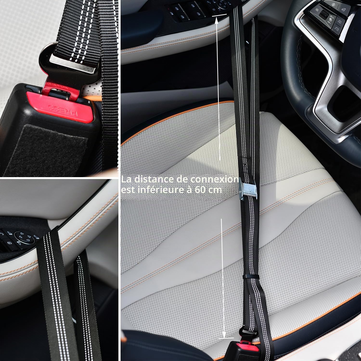 HX AURIZE Protection anti-vol pour camping-car, accessoires pour portes coulissantes, protection anti-vol pour conducteur, 4 pièces