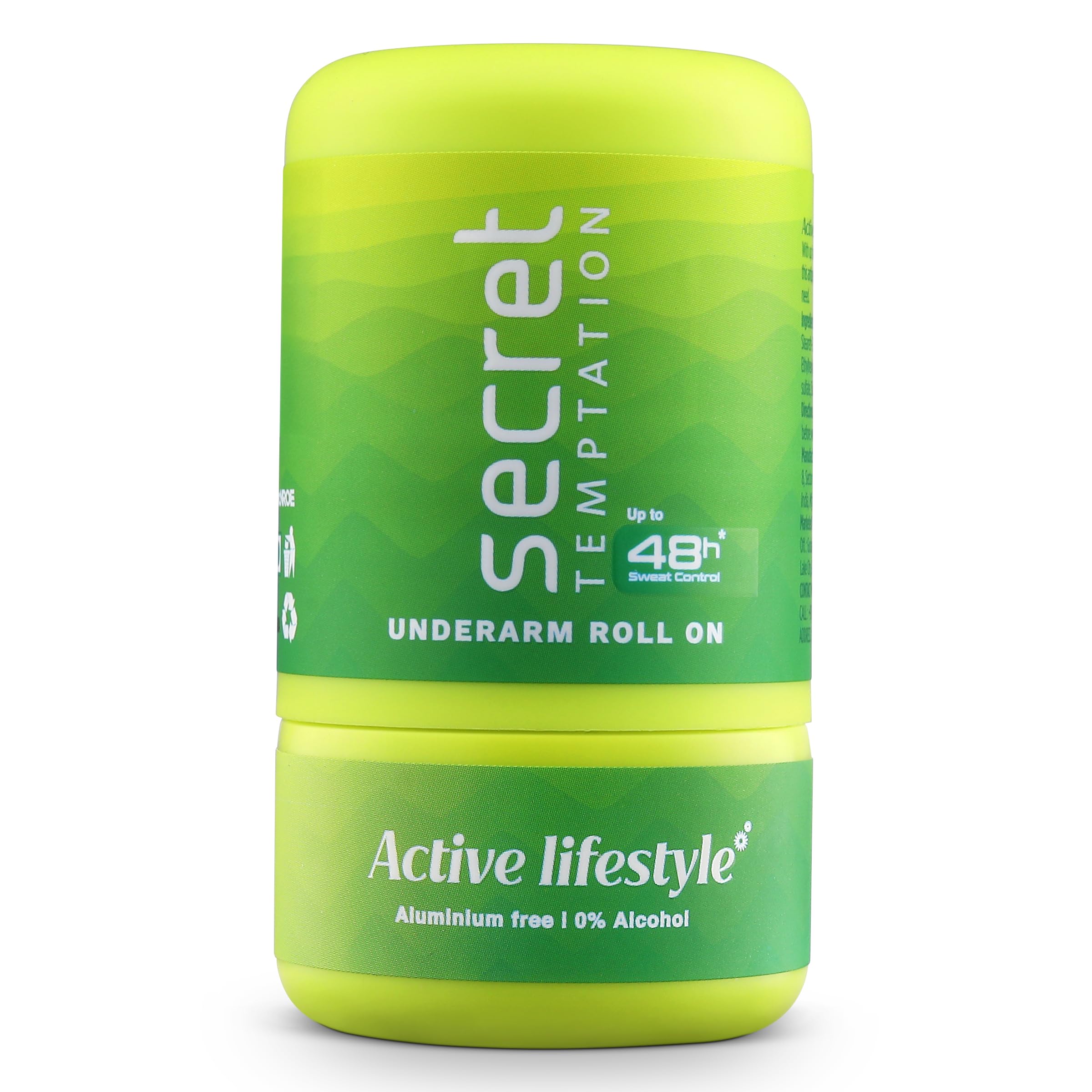 Secret Temptation Active Lifestyle Roll-On for Women|Aluminium Free|Antiperspirant Roll On|Dedorant Roll On, 50ml