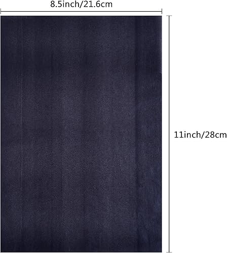 Miniatura 5 de Outus Paquete de 30 papeles de carbono para trazar, papel de calco de copia de carbono grafito para lienzo, papel de madera (negro, 8.5 x 11