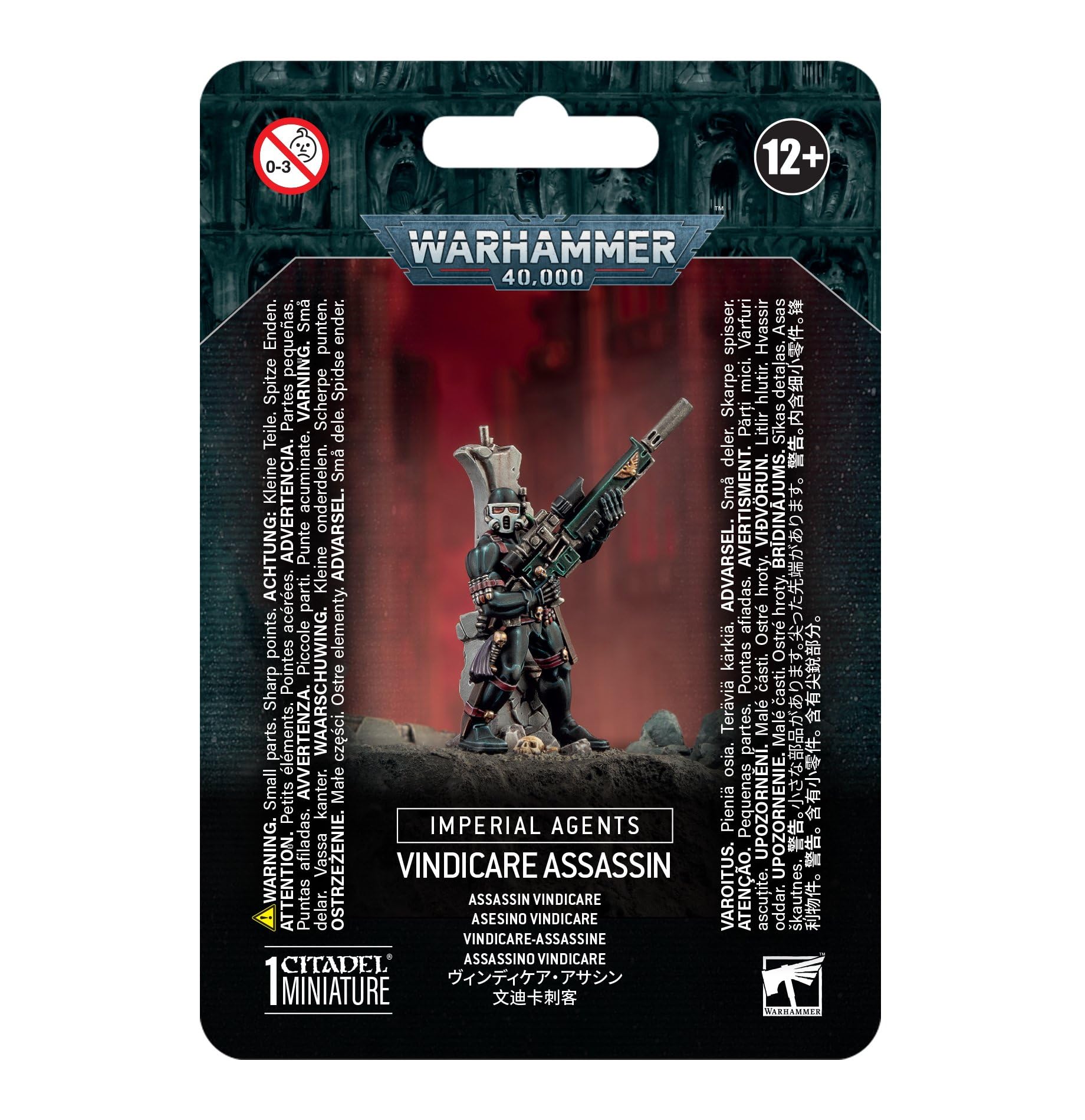 Games Workshop Warhammer 40,000 Imperial Agents Vindicare Assassin, Grey
