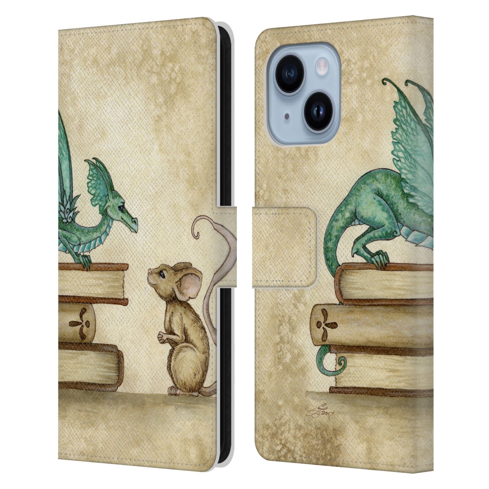 Étui portefeuille iPhone 14 Plus cuir protection Amy Brown folklore - 7