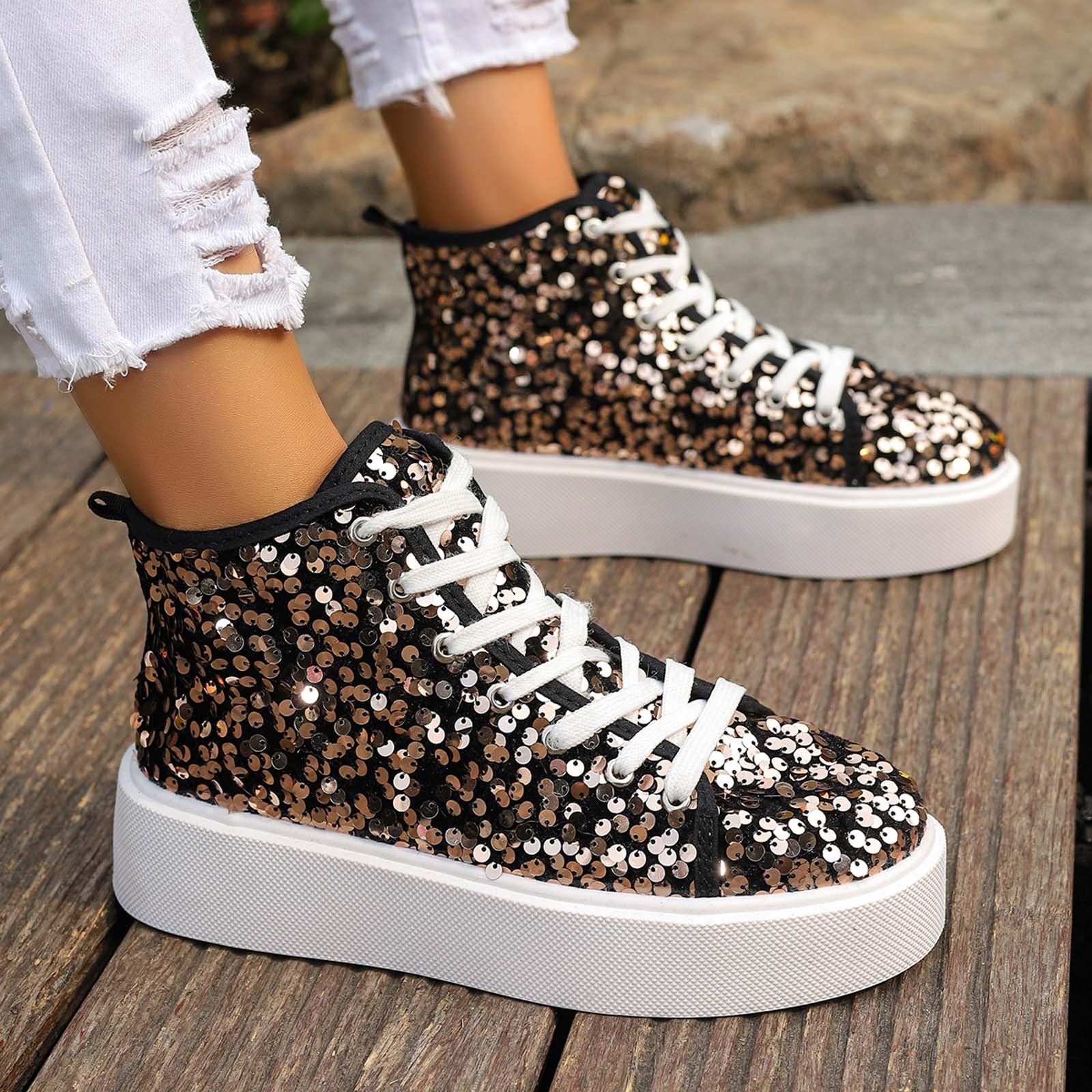 Zapatillas Brillantes Mujer Zapatillas Plateadas Fascitis Plantar Tenis De Zapatos Novia Boda Fiesta para Bodas Negras Vestir Plataforma Elegantes Plateados con Respirable Deportivas 44 Rojos Ancho