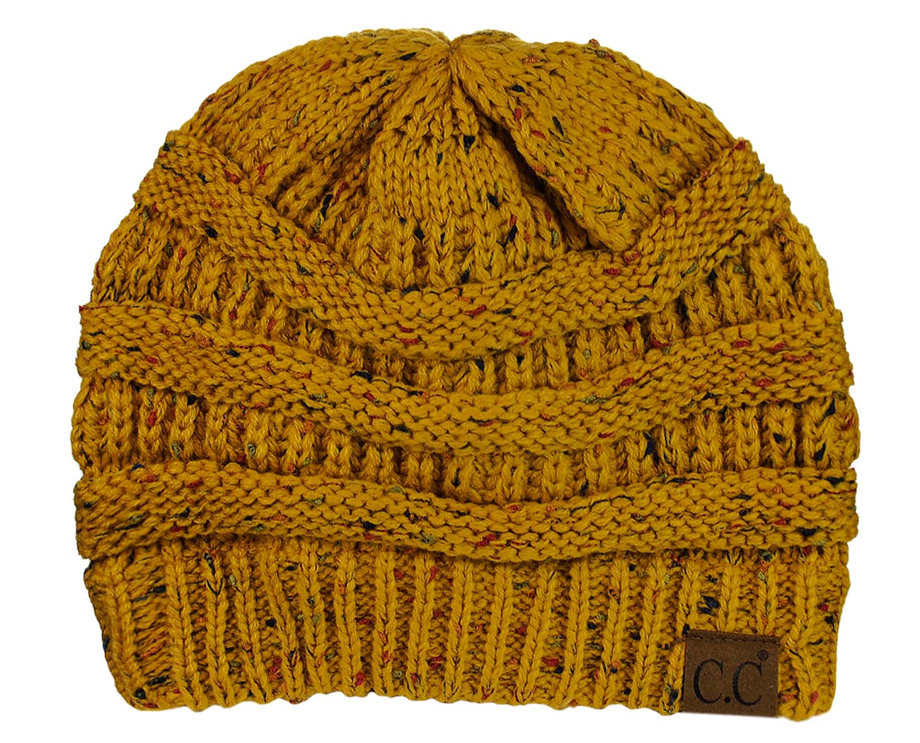 C.C Trendy Warm Chunky Soft Stretch Cable Knit Beanie Skully, Winter Mint, One Size — view 45