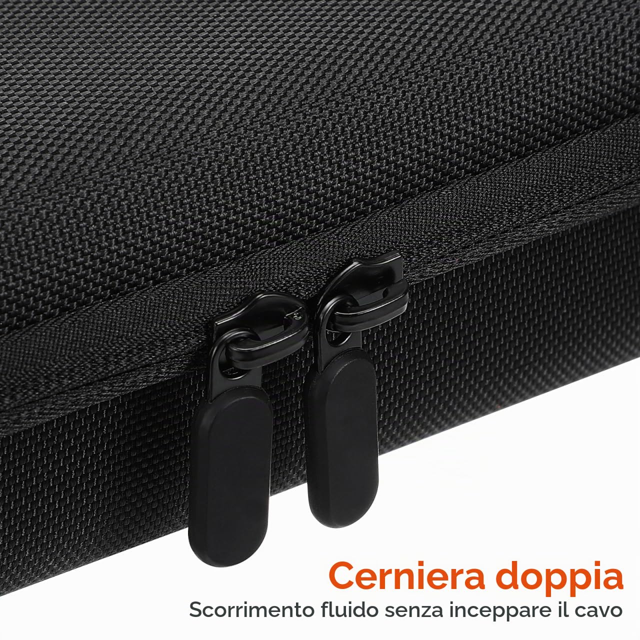 WOONEKY Yoyo - Custodia per riporre accessori e giocattoli, con imbottitura interna e rete con cerniera, pratica per viaggiare e casa