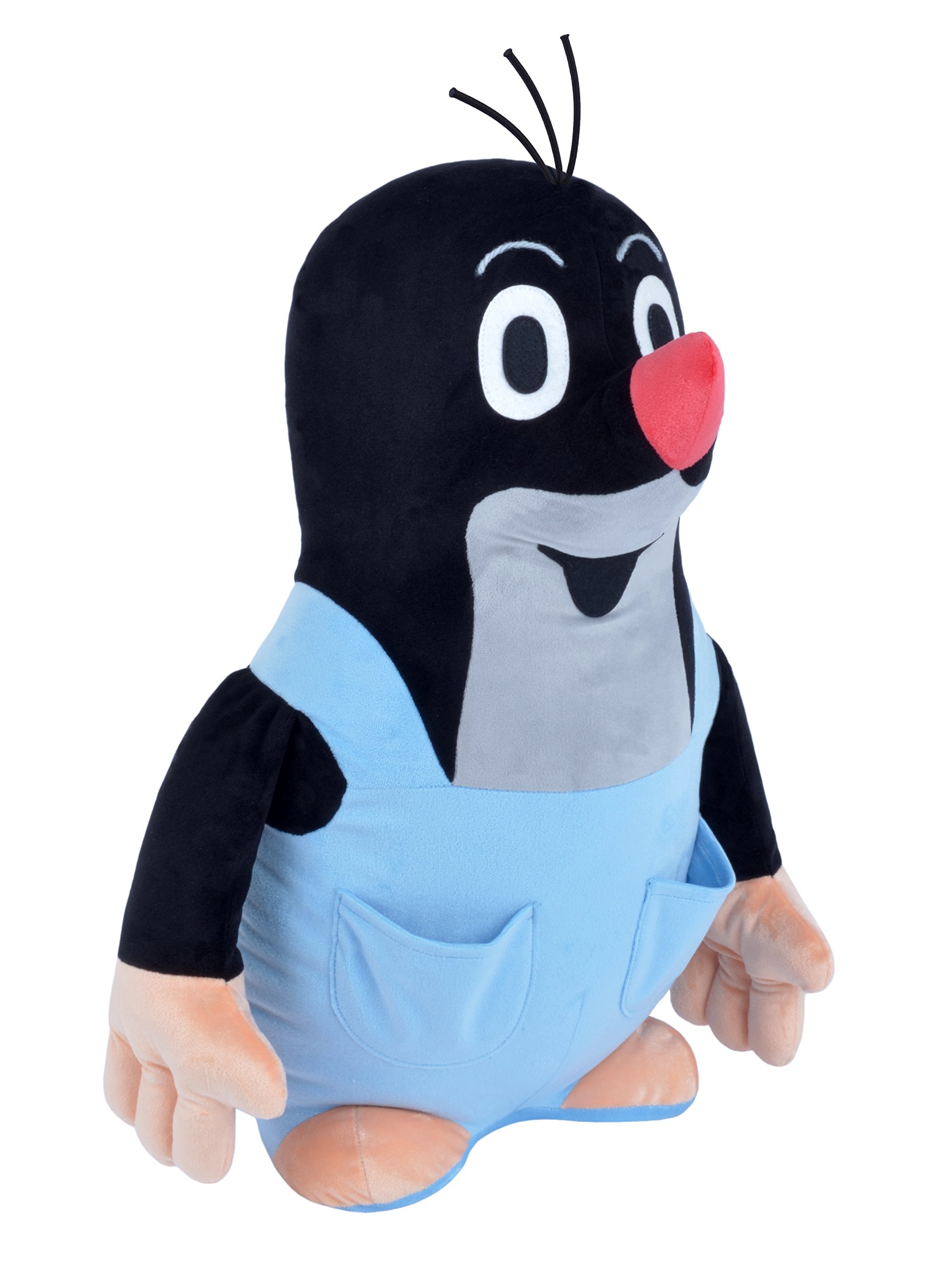 Pluszowa maskotka 50 cm, oryginalny mały krecik z niebieskimi spodniami, stojący, pluszak, przytulanka dla dzieci, niemowląt, chłopców i dziewczynek