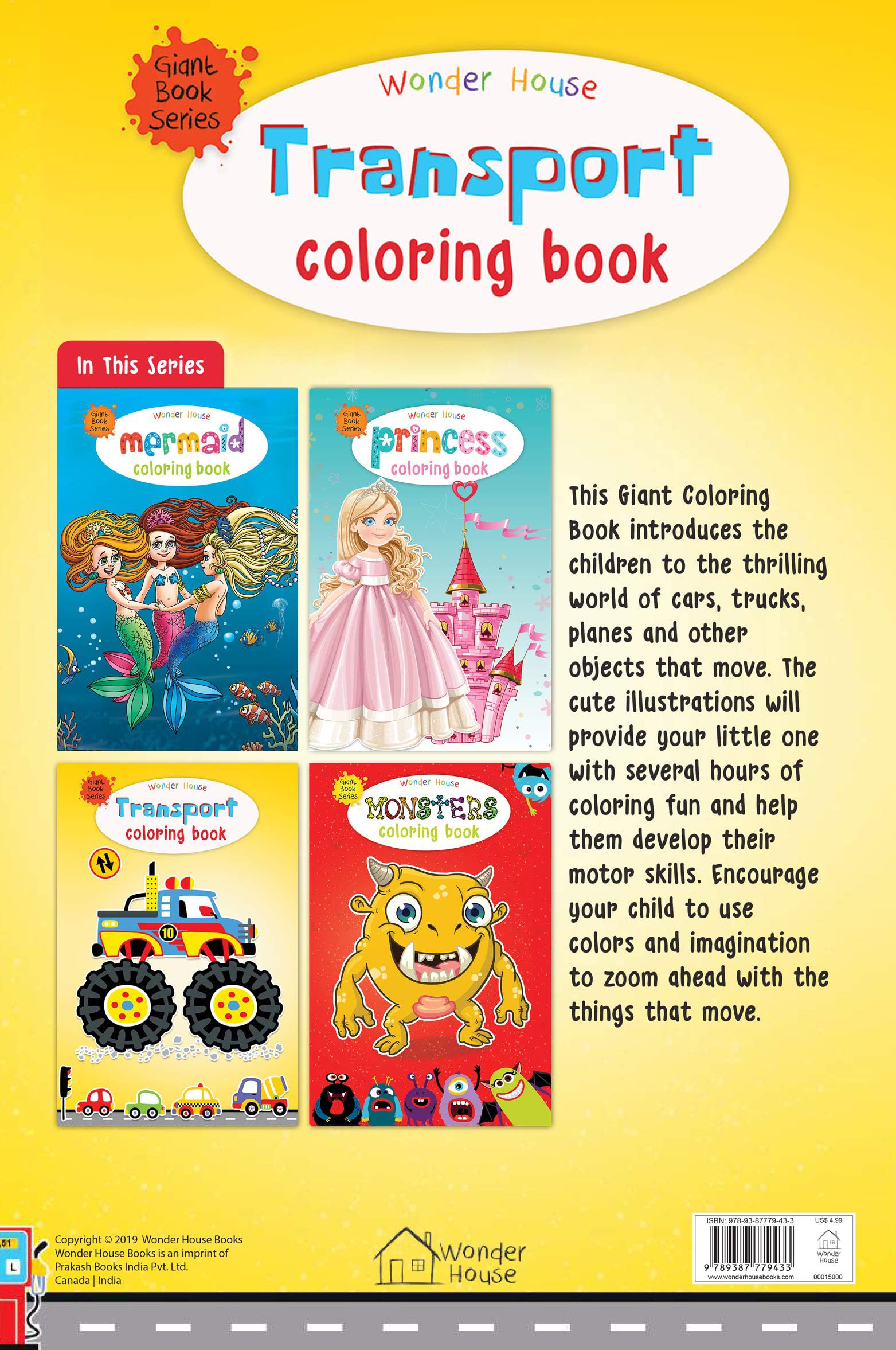 Transport Colouring Book (Giant Book Series): Jumbo Sized Colouring Books
