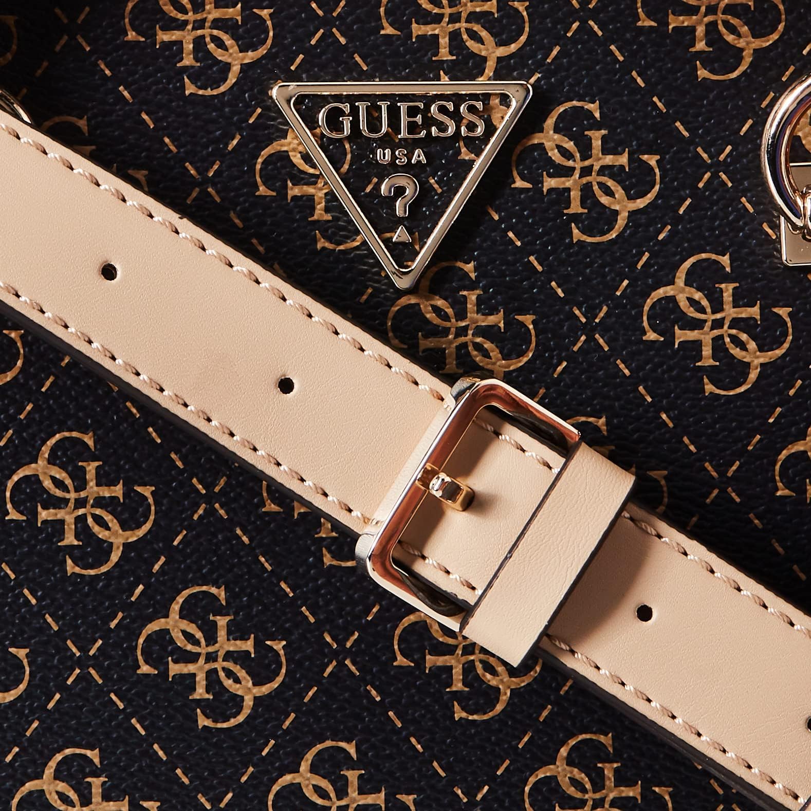 GUESS Damska torebka Noelle Luxury Satchel (1 szt.), Brązowy, One Size, Współczesny