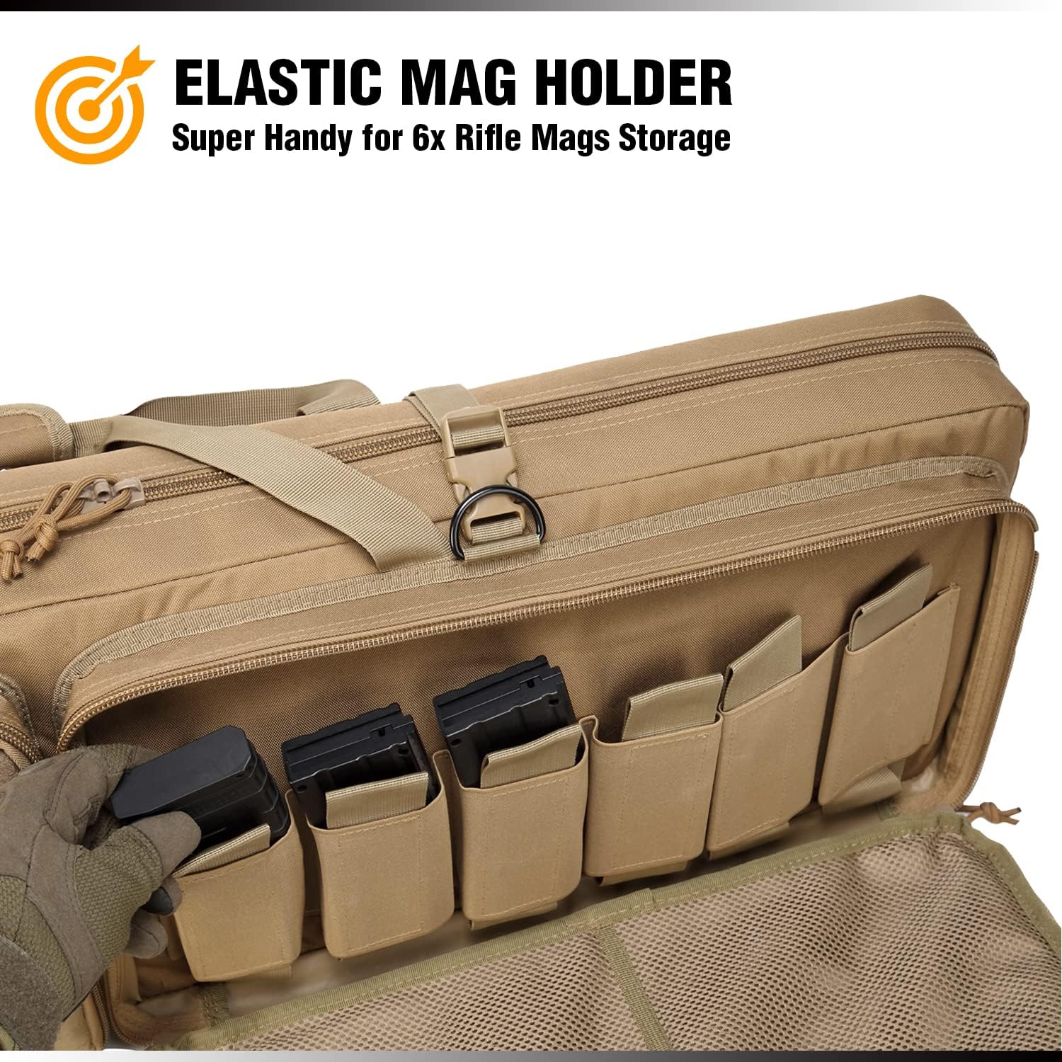 DBTAC Urban Classic Tactical Double Long Gun Bag Soft Rifle Case Pistol Transportation Case w/Backpack Strap for Range Shooting Outdoor Hunting | 32" 36" 42" 48"