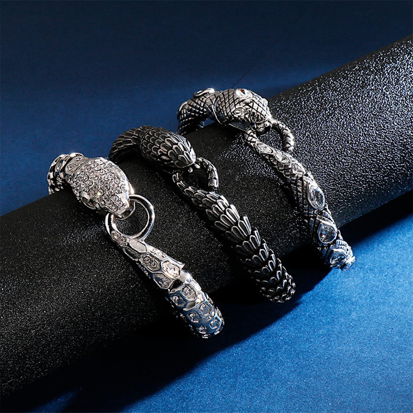 Bracelet Main, Serpent Bracelet Gourmette Argent Cadeau pour l'anniversaire de la Saint-Valentin