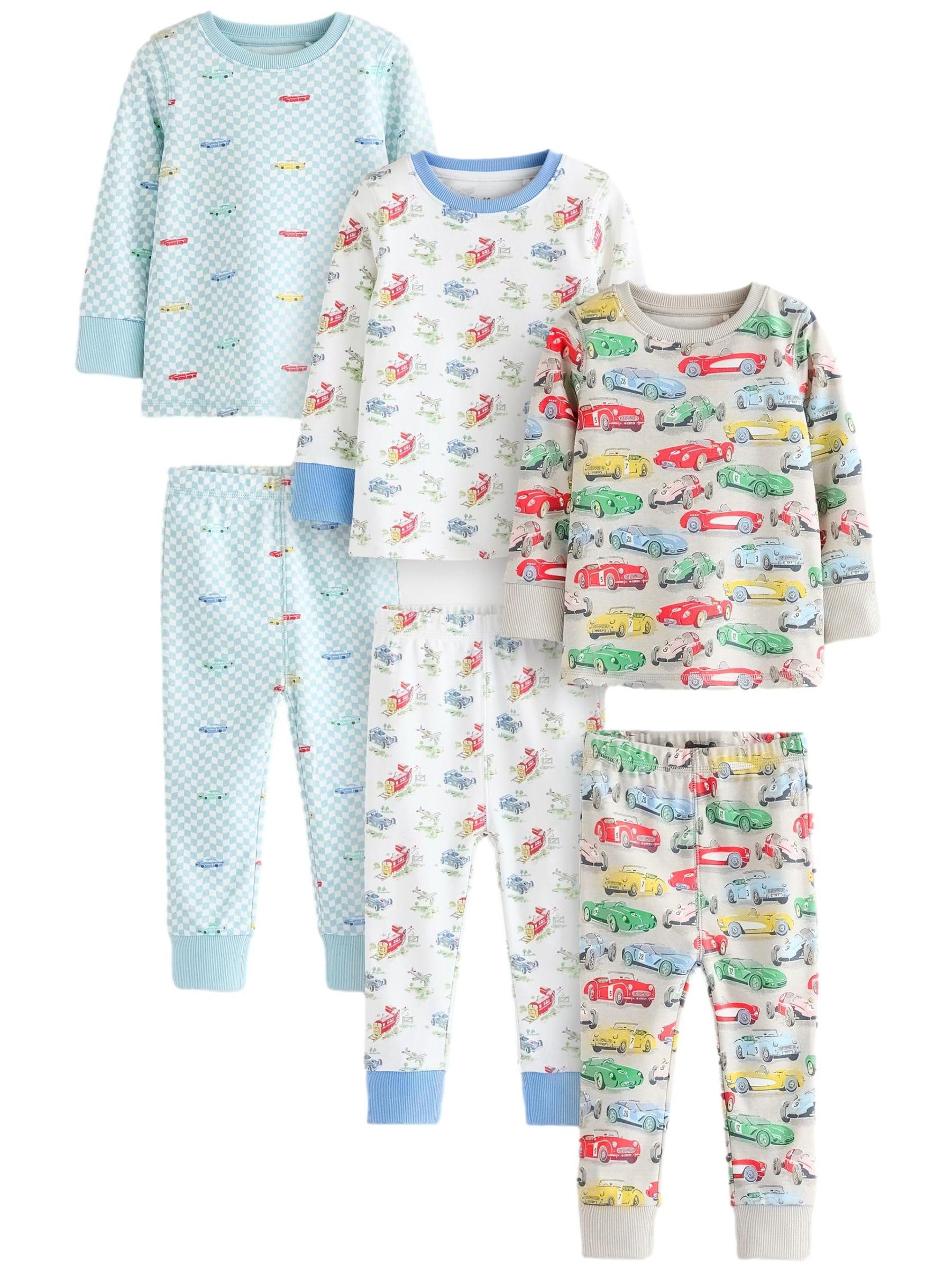 NEXT Jungen Snuggle Schlafanzüge, 3er-Pack