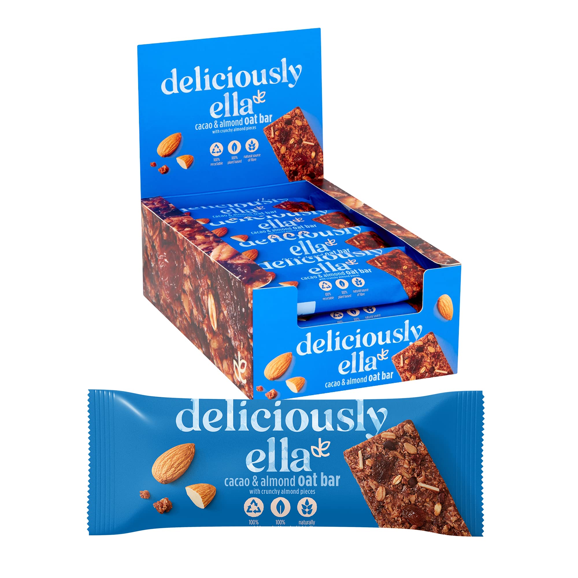 Buy Deliciously Ella Cacao & Almond Oat Bar, GlutenFree, Vegan