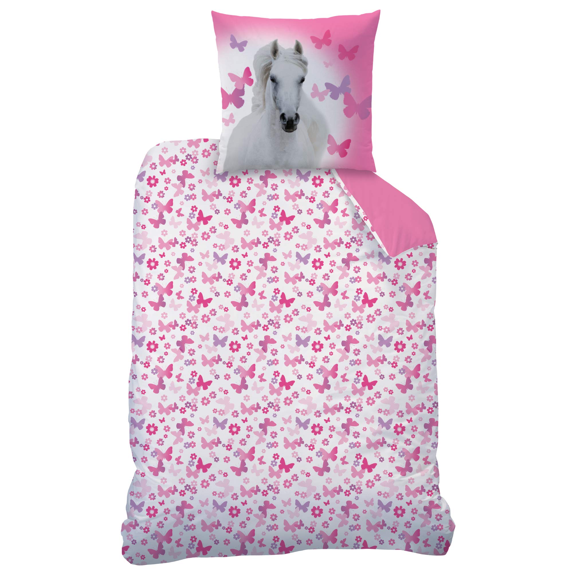 Matt&Rose Paardenbeddengoed 135 x 200 meisjes 80 x 80 cm 100