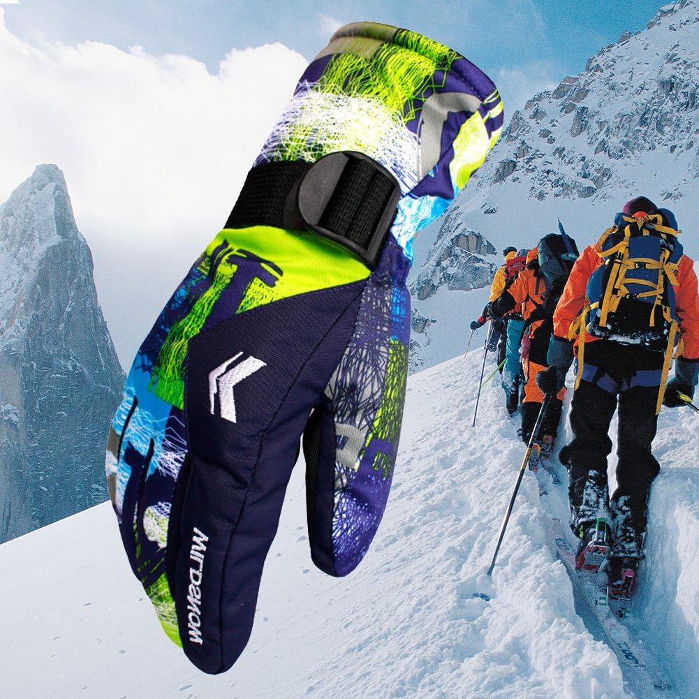 ELEOPTION Waterproof Windproof Winter Gloves Thinsulate Insulated for Women Men Sports Gloves Warm Snow Ski Glove for Riding Biking Climbing Cycling