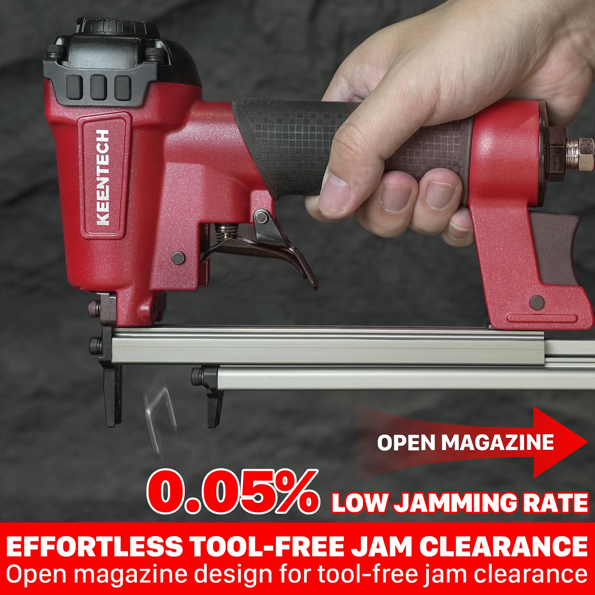 KEENTECH Pneumatic Staple Gun - 3765 Staples -6 KEENTECH Pneumatic Staple Gun - 3765 Staples -6