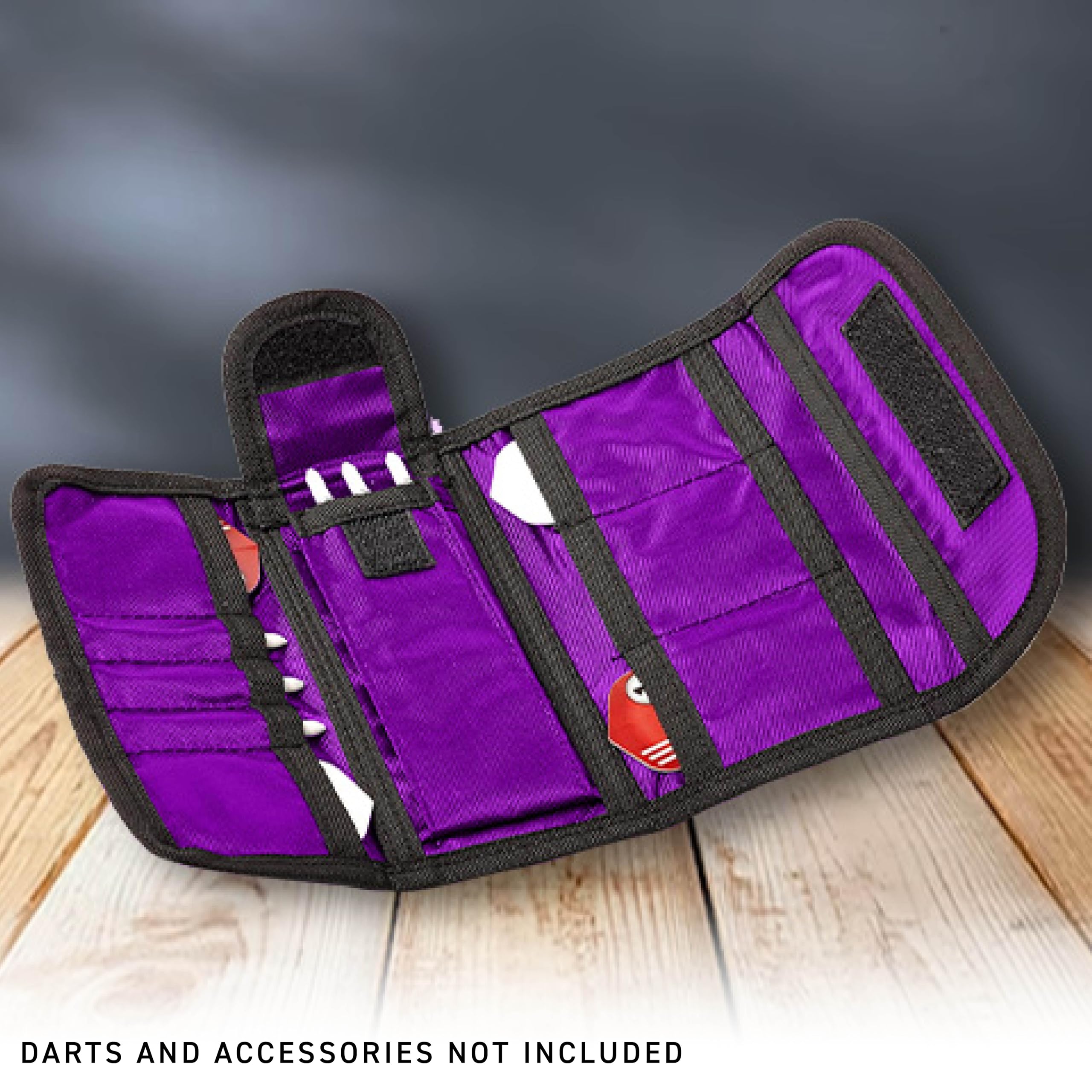 Étui à Fléchettes RED DRAGON Peter Wright Snakebite – Noir/violet, 3 Volets, Léger, Pour 1 Jeu Et Accessoires